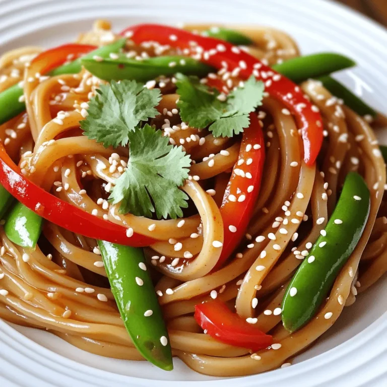 To make Chili Oil Udon Noodles, you'll need fresh and vibrant ingredients. Here’s what you should gather: