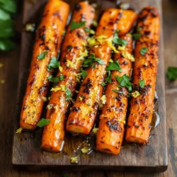 - 1 pound baby carrots (or regular carrots sliced into sticks) - 3 tablespoons extra-virgin olive oil - 3 cloves of garlic, finely minced - Zest of 1 lemon - Juice of 1 lemon - 1 teaspoon honey (or maple syrup for a vegan alternative) - 1/2 teaspoon smoked paprika - Sea salt and freshly ground black pepper to taste - Fresh parsley, finely chopped (for garnish)