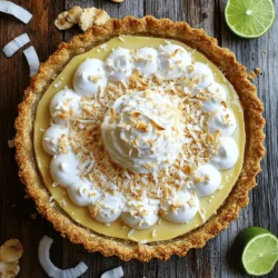 To make your Coconut Cream Pie, gather these ingredients: