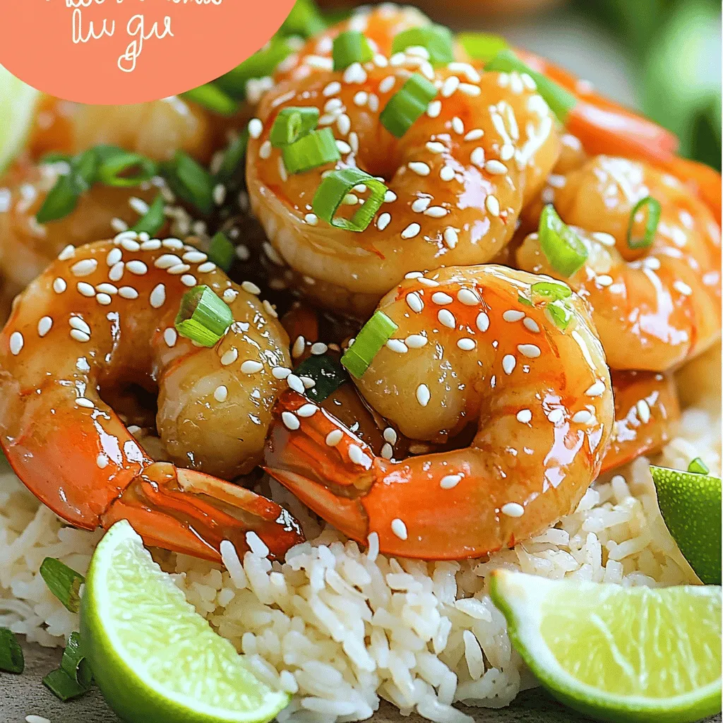 To make the 10 Minute Honey Garlic Shrimp, you will need the following ingredients: - 1 pound large shrimp, peeled and deveined - 3 tablespoons honey - 2 tablespoons soy sauce - 3 cloves garlic, finely minced - 1 tablespoon sesame oil - 1 teaspoon fresh ginger, finely grated - 1 tablespoon green onions, finely chopped (for garnish) - Sesame seeds (for garnish) - Salt and freshly ground black pepper to taste These simple ingredients create a sweet and savory dish. The honey adds a nice glaze, while the garlic and ginger bring great flavor. The shrimp cooks quickly, making this meal perfect for busy nights. You can find the full recipe for a detailed guide on how to prepare this dish. Enjoy your cooking! - Combine honey, soy sauce, garlic, and ginger in a bowl. - Season with salt and pepper, whisk until blended. Start by mixing the honey, soy sauce, minced garlic, and grated ginger. This mix is the star of the dish. A little salt and pepper enhance the flavors. Whisk it well to get a smooth marinade. You want every bite of shrimp to soak up this tasty sauce. - Add shrimp to the marinade and coat thoroughly. - Allow to marinate for 5 minutes. Next, take your peeled and deveined shrimp. Toss them into the bowl with your marinade. Make sure each shrimp is covered. This part is key for good flavor. Let them marinate for about 5 minutes. Use this time to prepare your cooking space. - Heat sesame oil in a skillet over medium-high heat. - Cook shrimp for 2-3 minutes on each side. - Allow sauce to thicken and caramelize. Now, heat sesame oil in a skillet on medium-high. It should shimmer but not smoke. Add the marinated shrimp, including all the marinade. Cook for 2-3 minutes on one side until they turn pink. Flip the shrimp and cook for another 2-3 minutes. Watch the sauce thicken and caramelize. This gives the dish a nice, glossy finish. Enjoy your quick and flavorful honey garlic shrimp! For the full recipe, refer back to the ingredients list. When making honey garlic shrimp, keep the pan clear. Avoid overcrowding the pan for better searing. If you have a lot of shrimp, work in batches. This helps each shrimp cook evenly and get that nice caramelized look. For a tasty twist, you can add citrus zest. A touch of lemon or lime zest brightens the dish. Fresh herbs also work wonders. Chopped cilantro or basil can add extra layers of flavor. How you serve your dish matters! I like to serve the shrimp over jasmine rice. The rice soaks up the sauce nicely. You can also plate the shrimp next to steamed veggies for some color. Don't forget to garnish! Drizzle extra sauce on top and add lime wedges. They add a fresh touch and make the dish pop visually. For the full recipe, check out [Full Recipe]. {{image_4}} If you want to add some heat, try these options. You can mix in red pepper flakes. A pinch will do the trick. If you like more spice, use Sriracha. Just a teaspoon adds a nice kick. This heat pairs well with the sweet honey. Do you need a gluten-free option? Simply swap soy sauce for tamari. Tamari has a similar taste but is made without wheat. This small change keeps the flavor rich and enjoyable. Not in the mood for shrimp? You can easily switch to chicken or tofu. Chicken thighs work well when diced. Just make sure to cook them longer. For tofu, press it first to remove extra water. This helps the tofu absorb the sauce better. Both options stay flavorful with the honey garlic sauce. For the full recipe, check out the [Full Recipe]. Store any leftover honey garlic shrimp in an airtight container. They stay fresh for up to 2 days. This keeps the shrimp juicy and tasty. You can freeze cooked shrimp if you have extra. Just place them in a freezer-safe bag. They last for up to 1 month. Make sure to remove air from the bag to avoid freezer burn. When it's time to eat again, reheat gently. Use a skillet over low heat. This helps keep the shrimp tender and avoids toughness. You want that delicious flavor to shine through! The cooking process takes about 5-6 minutes after marinating. You’ll need to marinate the shrimp for about 5 minutes. This means you can have a tasty meal ready in just 10 minutes. Yes, but thaw them completely before marinating and cooking. Frozen shrimp can work well, but make sure to run them under cool water until they are fully thawed. This step ensures they soak up the marinade flavors nicely. Serve with rice, noodles, or steamed vegetables for a complete meal. Jasmine rice pairs nicely, or you could try lo mein for a fun twist. Adding some bright vegetables enhances both taste and color on your plate. For the full recipe, check the earlier section. This blog post shared an easy recipe for honey garlic shrimp, from marinating to cooking. You learned how to create a tasty dish with simple steps. Remember, avoid overcrowding the pan for perfect shrimp. You can add spice or use different proteins too. Whether you store leftovers or enjoy them fresh, this recipe is great for any meal. Get creative and have fun cooking. Enjoy this dish with rice or veggies, and impress your family or friends!