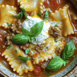 Easy Lasagna Soup Delightful and Simple Recipe
