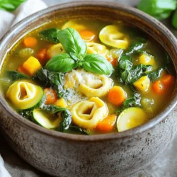Veggie-Loaded Tortellini Soup Hearty and Healthy Meal