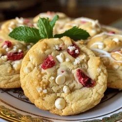 - 1 cup unsalted butter, softened - 1 cup packed brown sugar - 1/2 cup granulated sugar - 2 large eggs - 2 teaspoons pure vanilla extract - 2 1/2 cups all-purpose flour - 1 teaspoon baking soda - 1/2 teaspoon sea salt - 1 cup white chocolate chips - 1 cup freeze-dried strawberries, crushed - 1/4 cup fresh strawberries, finely diced To make White Chocolate Strawberry Cookies, you need simple ingredients. I love using unsalted butter. It gives the cookies a rich flavor. Brown sugar adds moisture and a slight chew. Granulated sugar helps the cookies spread. Eggs bind everything together, making the dough smooth. Vanilla extract gives a sweet aroma. You can’t skip the flour; it forms the base. Baking soda makes the cookies rise and stay soft. Sea salt balances the sweetness. White chocolate chips add creaminess. Freeze-dried strawberries bring intense berry flavor. Fresh strawberries add a nice texture. Gather these ingredients for a fun baking adventure. You will love the taste of these cookies! For the full recipe, check out the details above. Start by turning your oven to 350°F (175°C). This heat is perfect for baking cookies. While the oven warms up, take out two baking sheets. Line them with parchment paper to keep the cookies from sticking. In a large mixing bowl, add the softened butter, brown sugar, and granulated sugar. Beat these together on medium speed for 3-4 minutes. You want it to be smooth and fluffy. This step is key for light cookies. If it's not fluffy, your cookies may turn out dense. Next, add two large eggs, one at a time. Mix well after each egg. Then, pour in two teaspoons of pure vanilla extract. Blend until just combined. You want to see a uniform mixture. If it looks streaky, keep mixing until it’s smooth. In another bowl, whisk together 2 1/2 cups of all-purpose flour, one teaspoon of baking soda, and 1/2 teaspoon of sea salt. Make sure there are no lumps. Gradually add this dry mix into the wet ingredients. Stir gently until just combined. Stop mixing once you no longer see flour. Overmixing can make the cookies tough. Now it’s time for the fun part! Carefully fold in one cup of white chocolate chips and one cup of crushed freeze-dried strawberries. Don’t forget to add 1/4 cup of finely diced fresh strawberries. Use a spatula to ensure even distribution. You want every bite to have a bit of chocolate and strawberry. Using a tablespoon or a cookie scoop, portion out rounded balls of dough. Place them on the prepared baking sheets, leaving about 2 inches between each. This space allows them to spread. Bake in your preheated oven for 10-12 minutes. The cookies should be lightly golden on the edges but soft in the center. Once baked, allow them to cool on the sheets for 5 minutes. Then, transfer them to wire racks to cool completely. For the full recipe, check out the details above. Enjoy your delicious White Chocolate Strawberry Cookies! To get the right texture in your cookies, start with the butter. Make sure it is soft but not melted. If the butter is too warm, it can make your cookies too flat. Let it sit out for about 30 minutes before using. Baking conditions matter, too. I suggest baking at 350°F (175°C). This heat helps the cookies rise and stay soft. Bake them for about 10-12 minutes. You want the edges to be golden and the center to stay soft. You can boost the flavor of your cookies with a few easy tricks. Try adding a pinch of sea salt to balance the sweetness. You can also mix in a bit of almond extract for a nice twist. Using high-quality white chocolate is key. It brings a creamy taste that makes these cookies special. Good chocolate melts better and adds depth to each bite. How your cookies look can make them even more tempting. Arrange them neatly on a colorful plate for a fun touch. You can also drizzle melted white chocolate on top for a pretty finish. For extra flair, add fresh mint leaves around the cookies. This not only looks nice but also adds a fresh scent to the treats. {{image_4}} You can swap out the butter for coconut oil. This change makes cookies dairy-free. For sugar, consider coconut sugar or maple syrup. Both add a unique flavor and reduce refined sugar. If you need gluten-free options, use almond flour or oat flour. These flours work well, but be sure to adjust the measurements based on the type. Get creative with toppings! Try adding nuts like pecans or walnuts for extra crunch. You can also mix in some dark chocolate chips for a richer taste. Seasonal fruits like raspberries or blueberries can replace strawberries. Fresh peaches or cherries work great in summer, too. Want to try different shapes? You can make cookie bars instead of rounds. Just spread the dough in a pan and cut it after baking. For smaller bites, use a mini cookie scoop. Adjust baking times based on size; smaller cookies bake faster, while larger ones need more time. Always watch for golden edges as a sign they’re done! To keep your cookies fresh, store them in an airtight container. This method prevents air from making them dry. Place a piece of bread in the container to help keep them soft. The bread adds moisture and helps keep your cookies chewy. If you want to save some cookies for later, freezing is the way to go. Wrap each cookie tightly in plastic wrap. Then, place them in a freezer bag. They can last up to three months in the freezer. When you want to enjoy them again, just thaw at room temperature. At room temperature, these cookies stay fresh for about one week. Keep them in a cool and dry place. If you notice any signs of mold or strange smells, it's best to throw them out. To extend their life, you can refrigerate them. In the fridge, cookies can last for about two weeks. Just make sure to store them in an airtight container to avoid drying out. To refresh your cookies after storage, preheat your oven to 350°F (175°C). Place the cookies on a baking sheet. Heat them for about 5 minutes. This will help restore their soft texture. You can also use the microwave for a quick fix. Heat each cookie for about 10-15 seconds. This method works well but be careful not to overheat. You want to keep that yummy softness, not turn them hard! Yes, you can use fresh strawberries. However, the texture will change. Fresh strawberries add moisture, making the cookies softer. Freeze-dried strawberries stay crunchy and provide bursts of flavor. If you use fresh strawberries, reduce other liquid ingredients in your recipe. Your cookies are done when the edges turn golden brown. The centers should look soft and slightly underbaked. They will firm up as they cool. For a perfect texture, keep an eye on them during the last few minutes of baking. Absolutely! You can refrigerate or freeze the dough. If you refrigerate it, let it chill for at least 30 minutes. For longer storage, freeze the dough in balls. Thaw it in the fridge before baking. This method helps deepen the flavors. To pack cookies for gifts, use a sturdy box or tin. Place parchment paper between layers for freshness. You can also use clear bags tied with ribbon for a lovely touch. This keeps your cookies safe and adds a nice look for presents. These cookies blend sweet white chocolate with fruity strawberries for a delightful treat. Follow the steps for a fluffy dough, use tips for the best texture, and explore variations to suit your taste. Store them properly to keep them fresh. With this knowledge, you can enjoy and share these cookies anytime! Enjoy baking and experimenting with these easy ideas to make your treats special.