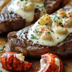 Surf and Turf Steak with Creamy Sauce Delight