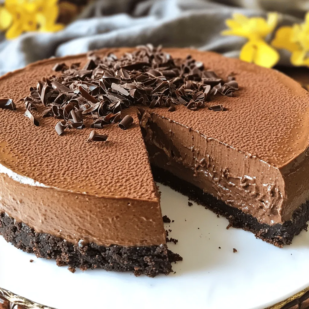 No-Bake Chocolate Cheesecake Irresistible Delight