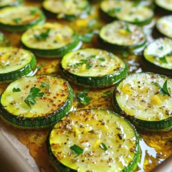 - 4 medium zucchinis, sliced into half-moons - 3 tablespoons extra virgin olive oil - 1 teaspoon garlic powder - 1 teaspoon dried oregano - 1 teaspoon dried thyme - 1 teaspoon smoked paprika - Salt and freshly cracked black pepper to taste - Fresh parsley, finely chopped (for garnish) - Zest of 1 lemon Best herbs for flavor enhancement I love using dried oregano and thyme. They add a warm, earthy taste. Garlic powder gives a nice kick. You can also try Italian seasoning for a more complex flavor. Alternatives to traditional herbs If you want to switch things up, use fresh herbs like basil or rosemary. They bring bright notes to the dish. You can also try chili flakes for some heat. Experimenting with these can make each batch unique! To make herb roasted zucchini, follow these steps closely for the best results. 1. Preheat your oven to 425°F (220°C). A hot oven helps the zucchini roast well. 2. Line a baking sheet with parchment paper. This step prevents the zucchini from sticking and makes cleanup easy. 1. Place the sliced zucchinis in a large bowl. This gives you enough space to mix. 2. Drizzle the extra virgin olive oil over the zucchinis. You want every piece to get a nice coat. 3. Add garlic powder, dried oregano, dried thyme, and smoked paprika. Don't forget to sprinkle salt and pepper. 4. Mix everything well. Use your hands or a spatula to coat all the pieces evenly. 1. Spread the seasoned zucchini on the baking sheet in a single layer. This allows them to roast evenly. 2. Place the baking sheet in the oven and roast for 20-25 minutes. Remember, stirring halfway through helps them brown nicely. 3. Look for a tender texture and a golden-brown edge. This shows they are ready. 4. After roasting, mix in the lemon zest for a fresh taste. This brightens the flavors beautifully. You can find the full recipe at the beginning of this article. Enjoy your delicious creation! To achieve the perfect roast, start with fresh zucchini. Look for firm, shiny skin. Slice them evenly to ensure even cooking. Preheat your oven to 425°F (220°C). A hot oven helps caramelize the zucchini, giving it a nice golden color. To avoid moisture and ensure crispy results, lay the zucchini in a single layer on your baking sheet. If they overlap, they will steam instead of roast. You can sprinkle a little salt on them and let them sit for ten minutes. This helps draw out excess water before roasting. For presentation, serve herb roasted zucchini in a bright dish. Drizzle a bit more olive oil on top to make it shine. A sprinkle of sea salt adds a nice touch. Adding lemon wedges on the side boosts flavor and freshness. You can enhance this dish by pairing it with grilled chicken or fish. The bright flavors of the zucchini complement many proteins. Tossing it with some quinoa or pasta makes for a hearty meal. For a vegetarian option, serve it over a bed of couscous or bulgur for a filling dish. For the full recipe, check the beginning of the article. {{image_4}} You can make herb roasted zucchini even better by adding other veggies. Carrots, bell peppers, and cherry tomatoes work well. These give a nice mix of colors and tastes. You can also add seasonal vegetables. In summer, try fresh corn or eggplant. In fall, you might enjoy butternut squash or Brussels sprouts. Mixing veggies makes your dish more fun and tasty. To change the taste, you can add different herbs or spices. Basil, rosemary, or dill give unique flavors. You can also try using flavored oils, like garlic or chili oil. These oils add depth and warmth. A splash of balsamic vinegar before roasting can bring a sweet tang. Experimenting with flavors helps you find your favorite twist on this dish. Remember, you can always check the Full Recipe for more ideas! To keep your herb roasted zucchini fresh, let it cool first. Once cooled, place the zucchini in an airtight container. This helps to retain its flavors and textures. Use a container made of glass or BPA-free plastic. These types keep the zucchini safe and tasty for a few days. - Allow zucchini to cool before storing. - Use airtight glass or plastic containers. If you want to store the zucchini for longer, freezing is a great choice. First, let the zucchini cool completely. Then, spread it out on a baking sheet. Freeze it for about an hour until firm. After that, transfer the pieces into a freezer-safe bag. This method keeps the zucchini from sticking together. When you’re ready to eat, you can reheat it easily. Place the frozen zucchini in the oven at 400°F (200°C) for about 15-20 minutes. This will keep it crispy and tasty. You can also sauté it on the stove over medium heat until hot. - Freeze zucchini on a baking sheet before bagging. - Reheat in the oven or sauté for best results. For the full recipe, check the Herb Roasted Zucchini Delight section above! How long can you store herb roasted zucchini? You can store herb roasted zucchini in an airtight container. It stays good for about 3 to 5 days in the fridge. Just make sure it cools down before you seal it. Can you make this recipe vegan? Yes, this recipe is already vegan! It uses olive oil and plant-based ingredients. You can enjoy it without any animal products. What herbs are best for roasting vegetables? The best herbs for roasting include oregano, thyme, and rosemary. They add great flavor to your veggies. Fresh herbs also work well for a brighter taste. What if my zucchini is too watery? If your zucchini is too watery, try salting it before cooking. Let it sit for about 10 minutes. This helps draw out excess moisture. Pat it dry with a paper towel before roasting. How do I know when the zucchini is fully roasted? You will know the zucchini is done when it is tender and golden-brown on the edges. It usually takes about 20 to 25 minutes at 425°F (220°C). Stir halfway through for even cooking. Can I use fresh herbs instead of dried? Yes, you can use fresh herbs! Just use three times the amount of fresh herbs compared to dried. Fresh herbs have a stronger flavor and can make the dish even better. What can I use instead of olive oil? If you don’t have olive oil, you can use avocado oil or melted coconut oil. Both will give a nice flavor and work well for roasting. Roasting zucchini is simple, tasty, and healthy. We covered the best ingredients, seasonings, and step-by-step instructions. Use the tips to get that crisp texture. Remember to try different veggies and flavors to keep it exciting. Store your leftovers for later enjoyment or freeze them for future meals. Herb roasted zucchini is versatile and fits any meal. Enjoy experimenting with this delicious recipe in your kitchen!