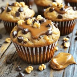 - 3 ripe bananas, thoroughly mashed - 1/2 cup creamy peanut butter - 1/4 cup honey or maple syrup - 1 cup all-purpose flour - 1 teaspoon baking powder - 1/2 teaspoon baking soda - 1/4 teaspoon salt - 1/2 cup chocolate chips - 1/2 cup chopped walnuts These ingredients make the muffins rich and tasty. Ripe bananas add natural sweetness and moisture. Creamy peanut butter adds a nutty flavor and a smooth texture. Honey or maple syrup can sweeten your muffins to your liking. For the dry ingredients, all-purpose flour gives the muffins structure. Baking powder and baking soda help them rise, while salt balances the flavors. You can choose to add chocolate chips for a sweet surprise. Chopped walnuts add a nice crunch and extra flavor. Feel free to mix and match these ingredients to make your muffins unique. First, set your oven to 350°F (175°C). This is the perfect temperature for baking. Next, grab a muffin tin. You can line it with paper liners or spray each cup lightly with non-stick spray. This helps the muffins pop out easily. Take three ripe bananas and mash them well. Use a fork or potato masher for this. You want them smooth without lumps. Now, mix in 1/2 cup of creamy peanut butter. Stir this until it blends nicely with the bananas. Next, add 1/4 cup of honey or maple syrup along with 1/4 cup of brown sugar. Crack in one large egg and pour in one teaspoon of pure vanilla extract. Mix everything until it's uniform. In a separate bowl, whisk together 1 cup of all-purpose flour, 1 teaspoon of baking powder, 1/2 teaspoon of baking soda, and 1/4 teaspoon of salt. Make sure they are well combined. Now, slowly add the dry mix into the wet mixture. Stir gently until just combined. Be careful not to over-mix; this keeps your muffins light and fluffy. Using a spoon or muffin scoop, fill each muffin cup about three-quarters full. This allows space for rising. Place the muffin tin in your preheated oven and bake for 18 to 22 minutes. To check if they are done, insert a toothpick into the center of a muffin. If it comes out clean, your muffins are ready! Let them cool in the tin for about 5 minutes before moving them to a wire rack. Enjoy the warm scent as they cool! To get the best texture, avoid over-mixing your batter. Mix just until the flour disappears. If you over-mix, the muffins can turn out tough. For mashing bananas, use a fork or potato masher. Make sure to mash them until they are smooth. This helps the bananas blend well into the batter. You can adjust the sweetness using honey or maple syrup. If you want less sugar, use a little less honey or syrup. You can also try other sweeteners like coconut sugar or stevia. Just remember to keep the balance so it tastes great. To make the muffins even better, add spices like cinnamon or nutmeg. A splash of almond extract can add a lovely twist. For serving, you can drizzle chocolate syrup on top or add more peanut butter. Enjoy these muffins warm for the best flavor! {{image_4}} You can easily make these muffins nut-free. Simply skip the chopped walnuts. Use sunflower seed butter instead of peanut butter. This will keep the flavor rich and creamy without any nuts. To make these muffins dairy-free, swap out the egg. Use a flaxseed egg instead. Mix one tablespoon of ground flaxseed with three tablespoons of water. Let it sit for five minutes until it thickens. This works great in baked goods! You can add spices to change the flavor. A dash of cinnamon or nutmeg adds warmth. Just a half teaspoon can make a big difference. For chocolate lovers, try different types of chocolate chips. Dark, semi-sweet, or even white chocolate can work. Each type will bring its own unique taste to the muffins. To keep your muffins fresh, store them in an airtight container. This helps prevent them from drying out. You can leave them at room temperature for up to three days. If you want to keep them longer, refrigerate them. Muffins can stay fresh in the fridge for about a week. Just remember to bring them back to room temperature before enjoying. Freezing muffins is simple. First, let them cool completely. Then, wrap each muffin tightly in plastic wrap. Place the wrapped muffins into a freezer bag and seal it well. This protects against freezer burn. Muffins can last for up to three months in the freezer. To thaw, just take a muffin out and leave it at room temperature for about an hour. You can also heat it in the microwave for 10-15 seconds for a warm treat. Enjoy your delicious muffins even after some time! Yes, you can use very ripe bananas. In fact, the brown ones are sweeter. They mash easily and add great flavor to muffins. Check the muffins at 18 minutes. Insert a toothpick in the center. If it comes out clean, they are done. If it has batter, bake a little longer. Yes, almond butter works well. It will change the flavor slightly but still tastes great. Just use the same amount as peanut butter. To reheat muffins, use the microwave. Heat for about 10-15 seconds. You can also warm them in the oven at 350°F for 5-10 minutes. This makes them soft and tasty again! In this article, we explored how to make delicious peanut butter banana muffins. We covered key ingredients, like ripe bananas and creamy peanut butter, and detailed steps to ensure perfect muffins. I shared tips for the right texture, sweetness, and flavor. Remember, you can customize your muffins with add-ins or variations. Enjoy storing and freezing them for later. Baking can be fun and simple, so I encourage you to try this recipe out. Great muffins await you!