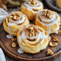 To make these tasty scones, gather the following ingredients: - 2 cups all-purpose flour - 1/4 cup granulated sugar - 1 tablespoon baking powder - 1/2 teaspoon salt - 1/2 teaspoon ground cinnamon - 1/2 cup unsalted butter, cold and cubed - 1/2 cup buttermilk (or substitute with milk + 1/2 tablespoon vinegar) - 1 large egg - 1 cup brown sugar, packed - 2 tablespoons ground cinnamon (for the swirl) - 1/2 cup walnuts or pecans, chopped (optional) - 1 cup powdered sugar (for glaze) - 2-3 tablespoons milk (for glaze) - 1 teaspoon vanilla extract (for glaze) You can customize your scones with some fun add-ins. Here are a few ideas: - Chopped walnuts or pecans add crunch and flavor. - Dried fruits like raisins or cranberries can bring sweetness. - Chocolate chips are a great treat for chocolate lovers. If you don’t have certain ingredients, don’t worry! Here are some easy swaps: - Buttermilk: Use regular milk mixed with 1/2 tablespoon of vinegar. - Unsalted Butter: You can use salted butter. Just cut back on added salt. - Granulated Sugar: Brown sugar can replace granulated sugar for more flavor. These tips can help you make the best scones with what you have on hand! Start by gathering your ingredients. You will need 2 cups of all-purpose flour, 1/4 cup of granulated sugar, 1 tablespoon of baking powder, 1/2 teaspoon of salt, and 1/2 teaspoon of ground cinnamon. 1. In a large bowl, mix these dry ingredients well. This step makes sure every bite tastes great. 2. Next, add 1/2 cup of cold, cubed unsalted butter. Use a pastry cutter or your fingers to blend it in. You want small pieces of butter that will make your scones flaky. 3. In another bowl, whisk together 1/2 cup of buttermilk and 1 large egg until smooth. This mix will add moisture to your dough. 1. Pour the wet mixture into the dry bowl. Use a fork to gently stir until just combined. Be careful not to overmix; you want tender scones. 2. Now, let’s make the filling! In a small bowl, mix 1 cup of packed brown sugar with 2 tablespoons of ground cinnamon. If you like nuts, add 1/2 cup of chopped walnuts or pecans. 3. Transfer the dough to a floured surface. Knead it gently a few times. Roll it out into a rectangle about 1/2-inch thick. 4. Spread the cinnamon filling evenly over the dough. Starting from one long edge, roll it tightly into a log. 1. Use a sharp knife to cut the rolled dough into 8 equal scones. Place them cut-side up on a baking sheet lined with parchment paper. 2. Preheat your oven to 400°F (200°C) and bake the scones for 15-18 minutes. They should be light golden and firm. 3. While the scones cool slightly, make the glaze. In a small bowl, whisk 1 cup of powdered sugar with 2-3 tablespoons of milk and 1 teaspoon of vanilla extract. Adjust the thickness by adding more milk if needed. 4. Drizzle the glaze over the warm scones and let it soak in. Enjoy your bakery-style cinnamon roll scones fresh! To get flaky and tender scones, keep your butter cold. Cold butter forms pockets in the dough. These pockets create that delightful flakiness. Use a pastry cutter or your fingertips to mix the butter into the flour. Stop when the mixture looks like coarse crumbs. Don't overmix your dough. Stir until just combined. This ensures your scones stay tender. A few common mistakes can lead to tough scones. One mistake is overworking the dough. Remember, less is more! Another mistake is not using cold butter. Warm butter will make the dough dense. Also, make sure your baking powder is fresh. Expired baking powder can lead to flat scones. Lastly, always let the scones cool on the baking sheet. This helps them set properly. To make a smooth glaze, whisk the powdered sugar, milk, and vanilla together. Start with less milk and add more if needed. You want it creamy but not too runny. Drizzle the glaze over warm scones. This allows it to soak in and add flavor. For a fun touch, sprinkle a little cinnamon on top after glazing. It makes them look as good as they taste! {{image_4}} You can change the flavor of these scones to suit your taste. Try adding chocolate chips for a sweet twist. You can also use pumpkin spice for a fall flavor. Just mix in 1 cup of chocolate chips or 1 tablespoon of pumpkin spice into the dry ingredients. These simple swaps can take your scones to the next level. If you need gluten-free scones, you can use a gluten-free flour blend. Just replace the all-purpose flour with a 1:1 gluten-free blend. Make sure to check that all your other ingredients are also gluten-free. This way, everyone can enjoy these tasty scones without worry. You can add seasonal spices to your scones for extra flavor. In the winter, try adding nutmeg or cardamom. For spring, consider lemon zest for a fresh taste. Adding 1 teaspoon of your chosen spice can really enhance the flavor of your scones and make them feel festive. To keep your cinnamon roll scones fresh, store them in an airtight container. This helps maintain their moisture and flavor. You can keep them at room temperature for up to three days. If you want them to last longer, consider refrigerating them. Just remember to let them cool completely before sealing. To enjoy your scones warm, preheat your oven to 350°F (175°C). Place the scones on a baking sheet. Heat them for about 5 to 10 minutes. This method brings back their soft texture and delicious taste. You can also microwave them for about 15-20 seconds, but this may not give the same crispness. You can freeze both unbaked and baked scones. If you freeze unbaked scones, place them on a baking sheet first. Once frozen, transfer them to a freezer bag. This way, you can bake them straight from the freezer. For baked scones, cool them completely before wrapping tightly. Use freezer-safe bags to avoid freezer burn. They can last up to three months in the freezer. Yes, you can make these scones ahead. Prepare the dough and cut them into pieces. Place the cut scones on a baking sheet and cover them with plastic wrap. You can keep them in the fridge for up to 24 hours. When you're ready to bake, just pop them in the oven. This saves time and allows for fresh scones with your morning coffee. Serve these scones warm for the best taste. Drizzle them with the glaze right before serving. You can also add a sprinkle of cinnamon on top for extra flavor. Pair them with coffee or tea for a delightful treat. For a fun twist, serve them with fresh fruit or whipped cream. Check the scones after 15 minutes in the oven. They should be lightly golden on top and firm to the touch. If you press gently, they should spring back. If they feel soft and are not golden, bake them for a few more minutes. You want them to be cooked through but not dry. Cinnamon roll scones combine warmth with sweetness. We covered ingredients, mixing, and baking steps. You learned how to avoid mistakes and create a perfect glaze. Variations and storage tips help you enjoy these scones longer. With the right choices, you can make these scones yours. Embrace different flavors and options for every season. Start baking today and share these treats with family and friends!