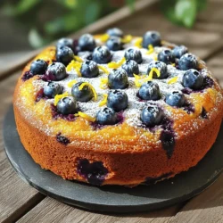 To create this delightful cake, you'll need: - 1 cup plain Greek yogurt - 1 cup granulated sugar - 3 large eggs - 1/4 cup vegetable oil - 1 tablespoon lemon zest (from about 1 lemon) - 1/4 cup freshly squeezed lemon juice (about 1-2 lemons) - 1 1/2 cups all-purpose flour - 1 teaspoon baking powder - 1/2 teaspoon baking soda - 1/4 teaspoon salt - 1 cup fresh blueberries (plus extra for garnish) - 1/2 teaspoon vanilla extract - Powdered sugar for dusting These ingredients come together to create a moist and zesty cake. The Greek yogurt keeps it soft, while the lemon adds a bright flavor. The blueberries burst with sweetness in every bite. For an extra touch, consider these garnishes: - Extra fresh blueberries - Additional lemon zest - A drizzle of lemon glaze Garnishing not only makes the cake look beautiful but also enhances the flavors. A dusting of powdered sugar adds a lovely sweetness that pairs well with the tartness of the lemon. You can easily swap some ingredients based on your needs: - Use low-fat yogurt for a lighter cake. - Swap granulated sugar with coconut sugar for a healthier option. - Substitute vegetable oil with melted coconut oil or unsweetened applesauce for a different flavor. - If you don’t have fresh lemons, bottled lemon juice will work in a pinch. These substitutions allow you to customize the cake without losing its delicious taste. Start by preheating your oven to 350°F (175°C). This ensures that your cake bakes evenly. Next, take a 9-inch round cake pan and grease it well. Use butter or cooking spray to coat the sides and bottom. To make it easier to remove the cake later, line the bottom with parchment paper. In a large bowl, combine 1 cup of plain Greek yogurt, 1 cup of granulated sugar, and 3 large eggs. Use a whisk to mix these ingredients until smooth. Make sure there are no lumps. This mixture will give your cake moisture and sweetness. Next, add 1/4 cup of vegetable oil, 1 tablespoon of lemon zest, 1/4 cup of lemon juice, and 1/2 teaspoon of vanilla extract. Mix everything well, so it blends nicely. The lemon zest and juice will add a refreshing flavor. In another bowl, whisk together 1 1/2 cups of all-purpose flour, 1 teaspoon of baking powder, 1/2 teaspoon of baking soda, and 1/4 teaspoon of salt. Make sure the dry ingredients are mixed well. This step is important for the right texture in your cake. Now, slowly add the dry mixture to the wet ingredients. Use a spatula to fold them together gently. Be careful not to over-mix, or the cake may turn out dense. Once combined, fold in 1 cup of fresh blueberries. Make sure they are evenly spread throughout the batter. Pour the batter into the prepared cake pan. Use a spatula to smooth the top. Place the pan in the oven and bake for 30-35 minutes. Check if it's done by inserting a toothpick into the center. If it comes out clean, your cake is ready! Let the cake cool in the pan for about 10 minutes. After that, transfer it to a wire rack to cool completely. Once cool, place the cake on a serving plate. Dust the top with powdered sugar and add extra blueberries for a fresh look. You can also sprinkle some lemon zest for extra flair. To get a soft and fluffy cake, I mix the wet ingredients well. You want a smooth blend of yogurt, sugar, and eggs. When I add the dry mix, I only stir until I see no more flour. Over-mixing can make the cake tough. The key is to keep it light and airy. If you have any cake left, store it in an airtight container. This keeps it fresh for up to three days. I often put a piece of parchment paper between the cake and the lid. This helps avoid sogginess. You can also wrap it in plastic wrap before putting it in the container. When adding blueberries, I gently fold them into the batter. This keeps them whole and juicy. I use a spatula to lift and turn the batter. Be careful not to press down too hard. You want the blueberries to stay intact, adding pops of flavor in each bite. {{image_4}} You can make this cake with many fruits. Try raspberries or strawberries for a fun twist. Each fruit adds its own taste and color. If you use apples, chop them small. For bananas, mash them before mixing. This way, you keep the cake moist and tasty. You can also mix a few fruits for a unique flavor. The process stays the same; just swap the blueberries for your chosen fruit. To make this cake gluten-free, use almond flour or a gluten-free mix. Both options work well. If you pick almond flour, the cake will have a nutty taste. A gluten-free mix keeps the texture light and fluffy. Be sure to check the baking powder too. Some brands have gluten. Always read the labels. Follow the same steps as before, and you will have a delicious gluten-free cake. A lemon glaze brings extra zing to your cake. To make one, mix powdered sugar with lemon juice. Start with one cup of powdered sugar. Add lemon juice until it becomes smooth. Drizzle the glaze over the cooled cake. This adds sweetness and a bright lemon flavor. You can also sprinkle some lemon zest on top for extra pop. To keep your cake fresh, wrap it in plastic wrap. You can also place it in an airtight container. This method keeps the cake moist and tasty. Store it in the fridge if you want it to last longer. The cool temperature helps preserve the flavors. If you have more cake than you can eat, freezing is a great option. First, let the cake cool completely. Slice it into pieces for easy serving later. Wrap each slice tightly in plastic wrap, then place them in a freezer bag. Be sure to label the bag with the date. Your cake can stay fresh in the freezer for up to three months. When kept in the fridge, your Blueberry Lemon Yogurt Cake lasts about five days. If you freeze it, it'll last much longer. Just remember to thaw it in the fridge overnight when you’re ready to enjoy it again. This way, you can savor its fresh taste, just like the day you baked it! Yes, you can use frozen blueberries. They work well in the cake. Just make sure to stir them in gently. This helps prevent the batter from turning too blue. You might also want to reduce the baking time slightly. Check the cake a few minutes earlier to avoid overbaking. To make the cake less sweet, reduce the sugar. You can cut the sugar by one-fourth to one-half. Another option is to use a sugar substitute. If you use a substitute, check the package for the right amount. You can also add more lemon juice for a tart flavor that balances the sweetness. This cake pairs well with many sides. You can serve it with whipped cream for a rich touch. Fresh fruit, like strawberries or raspberries, adds color and flavor. A scoop of vanilla ice cream also makes a tasty option. For a drink, try serving it with herbal tea or lemonade. The cake can fit many diets. It contains yogurt, which is good for probiotics. If you need a gluten-free option, use gluten-free flour instead. This swap keeps the cake soft and tasty. For those avoiding dairy, try a dairy-free yogurt. Always check labels to ensure the ingredients meet your needs. This article covered how to make a delicious Blueberry Lemon Yogurt Cake from start to finish. We discussed the key ingredients, steps to bake it, and helpful tips for the best texture. You learned how to store leftovers and explored fun variations to try. Making this cake can bring joy to any occasion. I hope you feel inspired to bake and share this treat with friends and family. Enjoy the delightful taste and fun of baking!