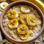To make Caramelized Banana Oatmeal, gather these simple ingredients: - 1 cup rolled oats - 2 cups almond milk (or your preferred milk) - 1 ripe banana, sliced - 2 tablespoons brown sugar - 1 tablespoon butter (or coconut oil) - 1 teaspoon vanilla extract - 1/2 teaspoon ground cinnamon - A pinch of salt - Chopped walnuts or pecans for topping (optional) - Additional fresh banana slices for garnish (optional) Having these items on hand makes the cooking process easy and fun. You can mix and match some ingredients to suit your taste. For instance, use coconut oil for a vegan option or swap walnuts for pecans. Each choice adds a new layer of flavor. This recipe is not just delicious but also healthy. Bananas provide potassium, while oats offer fiber, making it a great start to your day. I often keep these ingredients stocked in my pantry. That way, I can whip up this delightful breakfast whenever I want. Start by taking a medium-sized saucepan. In it, combine 1 cup of rolled oats, 2 cups of almond milk, and a pinch of salt. Set your stove to medium heat. Stir gently and bring the mixture to a gentle boil. This step is key. You want to watch it closely to prevent sticking. Once it boils, reduce the heat to low. Let the oats simmer for about 5 to 7 minutes. Stir occasionally until the oats become creamy. The cooking time can change based on how thick you like your oatmeal. While the oats are cooking, grab a skillet and heat it over medium heat. Add 1 tablespoon of butter. Once it melts, add the sliced banana and 2 tablespoons of brown sugar. Stir gently to coat the banana slices. Cook for about 3 to 4 minutes. You want them to turn golden brown and soft. This step adds a sweet flavor that makes your oatmeal special. After the oats are cooked to your liking, remove the saucepan from heat. Stir in 1 teaspoon of vanilla extract and 1/2 teaspoon of ground cinnamon. Mix well until it’s fully combined. Now, scoop the oatmeal into two bowls. Top each bowl with the caramelized bananas. Don’t forget to drizzle any leftover caramel sauce from the pan. For added crunch, sprinkle some chopped walnuts or pecans on top. You can also add fresh banana slices for a nice finish. To make your oatmeal creamy, cook it just right. Start with a pinch of salt in the pot. For the best texture, simmer the oats for 5-7 minutes. Stir often while cooking to keep it smooth. You can use almond milk or any milk you like. Almond milk adds a nice nutty flavor. For great caramelized bananas, heat the skillet to medium. Melt butter before adding the bananas. Sprinkle brown sugar on top of the bananas. Stir gently to coat them well. Cook until they turn golden and soft, about 3-4 minutes. If you want to cut down on sugar, try honey or maple syrup instead. They work well and add taste. To make your oatmeal pop, add some fun toppings. Chopped walnuts or pecans add crunch. You can also add more banana slices for freshness. For a twist, try adding a scoop of peanut butter or some berries. These add flavor and health benefits. You could even sprinkle cocoa powder for a chocolate touch. {{image_4}} You can make caramelized banana oatmeal vegan by using coconut oil instead of butter. For milk, swap almond milk for your favorite plant-based option. This keeps the dish creamy while removing any animal products. The sweet taste of coconut oil pairs well with bananas. You can add a pinch of nutmeg for warmth. A splash of almond extract gives a nice touch. Try mixing in other fruits like berries or apples for more flavor. Chopped apples add a nice crunch and pair well with the caramelized bananas. If you need a gluten-free option, use certified gluten-free oats. There are many great oat alternatives like quinoa flakes or rice flakes. Top your oatmeal with gluten-free nuts or seeds. This adds extra crunch and keeps it safe for gluten-sensitive diets. To store leftover caramelized banana oatmeal, cool it to room temperature first. Place it in an airtight container. This keeps the oatmeal fresh and safe. You can store it in the fridge for up to three days. If you want to enjoy it later, use a glass or plastic container. Reheat your oatmeal on the stove for the best texture. Add a splash of almond milk while heating. This helps bring back the creamy feel. Stir it often for even heating. You can also use the microwave. Heat it in 30-second bursts. Stir in between until it’s warm. Yes, you can freeze oatmeal! To freeze it, let the oatmeal cool completely. Then, scoop it into freezer-safe bags or containers. Remove as much air as possible before sealing. This will help prevent freezer burn. It can last up to three months in the freezer. To reheat frozen oatmeal, thaw it overnight in the fridge. Then, warm it on the stove or in the microwave, adding a bit of milk if needed. Enjoy your tasty breakfast anytime! To add more flavor to your oatmeal, try these tips: - Use flavored milk, like vanilla almond milk. - Add spices such as nutmeg or ginger. - Mix in a spoonful of nut butter for richness. - Drizzle honey or pure maple syrup for sweetness. - Toss in fresh fruits like berries or apples for freshness. These small changes can make your oatmeal tasty and fun! Yes, you can use instant oats. They cook faster but have a softer texture. If you choose instant oats, reduce the cooking time. Follow the package instructions for best results. Banana oatmeal is packed with health benefits: - Bananas provide potassium, which supports heart health. - Oats are a great source of fiber, aiding digestion. - This meal keeps you full longer, helping with weight management. - It offers natural sweetness, reducing the need for added sugar. Enjoying banana oatmeal can be a smart choice for your health! To make caramelized banana oatmeal gluten-free, use certified gluten-free oats. Check the packaging to ensure they are safe. You can keep the other ingredients the same. Enjoy a delicious, gluten-free breakfast! Yes, you can prepare oatmeal in advance. Cook the oats and store them in the fridge for up to 3 days. When ready to eat, reheat with a splash of milk. Add caramelized bananas fresh for the best taste! This blog covered all you need to make delicious oatmeal. You learned about the key ingredients, simple steps, and smart tips to enhance your dish. We also shared fun variations to fit your diet. Remember, oatmeal is versatile and can be made to suit your taste. Enjoy experimenting with flavors and toppings. A great bowl of oatmeal waits for you each morning. Simple and tasty, it's a meal you'll love!