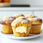 - 1 ½ cups all-purpose flour - ½ cup granulated sugar - ½ cup brown sugar, packed - 1 teaspoon baking powder - ½ teaspoon baking soda - ½ teaspoon ground cinnamon - ¼ teaspoon ground nutmeg - ¼ teaspoon ground ginger - ½ teaspoon salt - 1 cup canned pumpkin puree - ⅓ cup vegetable oil - 2 large eggs - 1 teaspoon vanilla extract - 8 oz cream cheese, softened - ¼ cup granulated sugar - 1 large egg - ½ teaspoon vanilla extract These ingredients come together to create a warm and inviting treat. The dry ingredients form the base, giving the muffins their texture. The pumpkin puree adds moisture and rich flavor. The spices, like cinnamon and nutmeg, bring fall to every bite. The wet ingredients blend seamlessly, creating a smooth batter. Together, they bring out the warmth of the pumpkin. The cheesecake filling adds a creamy surprise. It contrasts the muffin's soft crumb and enhances every mouthful. To prepare, gather all ingredients. Measure them accurately for the best results. This ensures that your muffins rise perfectly and taste delicious. Using room temperature cream cheese helps achieve a smooth filling. Each ingredient plays a key role in making your Cheesecake Stuffed Pumpkin Muffins a delightful experience. - Preheat the oven to 350°F (175°C). - Prepare the muffin tin with liners or cooking spray. - Beat cream cheese and sugar until smooth. - Incorporate the egg and vanilla extract. - In a large bowl, mix dry ingredients. Include flour, granulated sugar, brown sugar, baking powder, baking soda, cinnamon, nutmeg, ginger, and salt. - In another bowl, combine wet ingredients. Whisk together pumpkin puree, vegetable oil, eggs, and vanilla until smooth. - Gently fold the wet mixture into the dry mixture. Stir until just combined; it’s okay if there are small lumps. Now, you have a smooth batter ready for the next steps. Enjoy the process! - Not overmixing the batter: Mix just until combined. A few lumps are fine. Overmixing makes muffins dense. Keep it light and fluffy for the best texture. - Proper baking times and temperatures: Always preheat your oven to 350°F (175°C). Bake muffins for 18 to 20 minutes. Check with a toothpick; it should come out clean or with a few crumbs. - Dusting muffins with powdered sugar: This gives your muffins a sweet, elegant touch. Use a sifter to sprinkle lightly on top. - Decorative presentation ideas: Arrange muffins on a nice platter. Add a sprig of mint for color. This makes your muffins extra special and inviting. - Using cold cream cheese: Always soften cream cheese before mixing. Cold cream cheese does not blend well and results in lumps in your filling. - Overfilling muffin cups: Fill each cup about ¾ full. Overfilling can cause muffins to spill over while baking. This keeps your muffins neat and perfectly shaped. {{image_4}} You can change the flavor of these muffins easily. Adding chocolate chips makes them rich and sweet. Nuts add a nice crunch too. Try walnuts or pecans for great taste. You can also use different spices. Instead of just cinnamon, use allspice or cloves for warmth. Each spice adds a unique twist to the muffins. If you need gluten-free options, try using almond flour or a gluten-free blend. These flours provide great texture without the gluten. For those who want a dairy-free version, use dairy-free cream cheese. Brands like Tofutti or Kite Hill work well. You can still enjoy the creamy filling without dairy. Fall brings many flavors you can add. Toss in dried cranberries for a sweet-tart kick. Chopped apples also work great, giving a fresh bite. For holiday flair, add a pinch of nutmeg or a hint of maple syrup. These seasonal additions make your muffins even more special and festive. To keep your muffins fresh, store them in an airtight container. This will help lock in moisture. You can also line the container with a paper towel. This absorbs extra moisture and keeps the muffins soft. Place the muffins in a cool place, away from sunlight. They stay fresh for about 2 to 3 days. Freezing muffins is a great way to save them for later. First, let the muffins cool completely. Then, wrap each muffin in plastic wrap. This prevents freezer burn. After wrapping, place them in a freezer bag. They can last up to 3 months in the freezer. To thaw, simply remove them from the freezer and let them sit at room temperature for a few hours. Warming up your muffins is easy. You can use a microwave for quick heating. Heat for about 10 to 15 seconds. For a crispier texture, use an oven. Preheat it to 350°F (175°C) and warm the muffins for about 5 to 7 minutes. To keep them moist, cover them with foil while reheating. This way, they stay delicious and soft. Cheesecake stuffed pumpkin muffins stay fresh for about 3 to 4 days. Store them in an airtight container at room temperature. If you want them to last longer, refrigerate them for up to a week. Just make sure to let them cool completely before storing. Yes, you can make these muffins ahead of time. They taste great fresh, but you can bake them the day before. Just store them in a sealed container. This way, they are ready to serve when you want! If you don’t have pumpkin puree, you can use butternut squash puree. Applesauce also works, but it will change the flavor. Just make sure to use a similar amount when you swap it out. Yes, these muffins are great for freezing. Let them cool completely, then wrap each muffin in plastic wrap. Place them in a freezer bag to keep them fresh. You can freeze them for up to three months. To make these muffins more festive, add spices like cloves or allspice. You can also top them with chopped nuts or drizzle caramel over them. Serving them with whipped cream or a scoop of ice cream adds a nice touch too! We explored how to make delicious cheesecake stuffed pumpkin muffins. I shared the key ingredients, step-by-step instructions, and essential tips to ensure your muffins turn out perfect. Remember to keep an eye on baking times and avoid common errors for the best results. These muffins can adapt to seasons and diets, making them a versatile treat! Enjoy these simple, fun recipes to enhance your baking skills and share delightful moments with others. Happy baking!