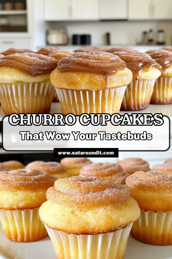 Indulge in the sweet goodness of Cinnamon Sugar Churro Cupcakes with this easy recipe! These delightful treats combine the classic flavors of churros with a moist cupcake base, topped with a heavenly cinnamon-sugar coating. Perfect for any occasion, these cupcakes are sure to impress! Click to explore the full recipe and treat yourself to a delicious baking adventure. #CinnamonSugarChurroCupcakes #CupcakeRecipes #BakingWithLove #SweetTreats