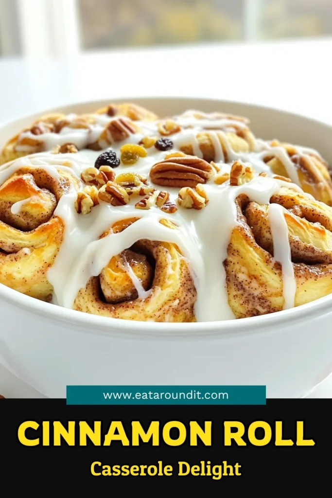 Indulge in a deliciously easy Slow Cooker Cinnamon Roll Casserole that's perfect for breakfast or dessert! This delightful recipe combines fluffy cinnamon rolls with a creamy egg mixture and is topped with sweet icing for a decadent treat. It's simple to make and great for feeding a crowd. Ready to impress your family and friends? Click through for the full recipe and enjoy a cozy fall favorite! #SlowCookerCinnamonRollCasserole #CinnamonRolls #FallRecipes #EasyDessert