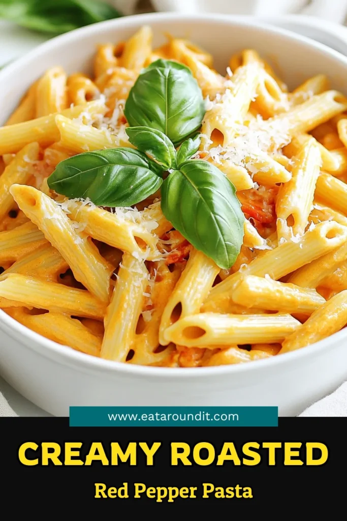 Indulge in a deliciously simple One Pot Creamy Roasted Red Pepper Pasta that will become a go-to recipe! This dish combines roasted red peppers, creamy goodness, and penne pasta all cooked in one pot for easy cleanup. Perfect for busy weeknights! Click through for the full recipe and tips on how to elevate your meal with fresh basil and Parmesan. Get ready to enjoy a flavorful dinner! #OnePotPasta #CreamyPasta #PastaRecipes #EasyDinnerIdeas