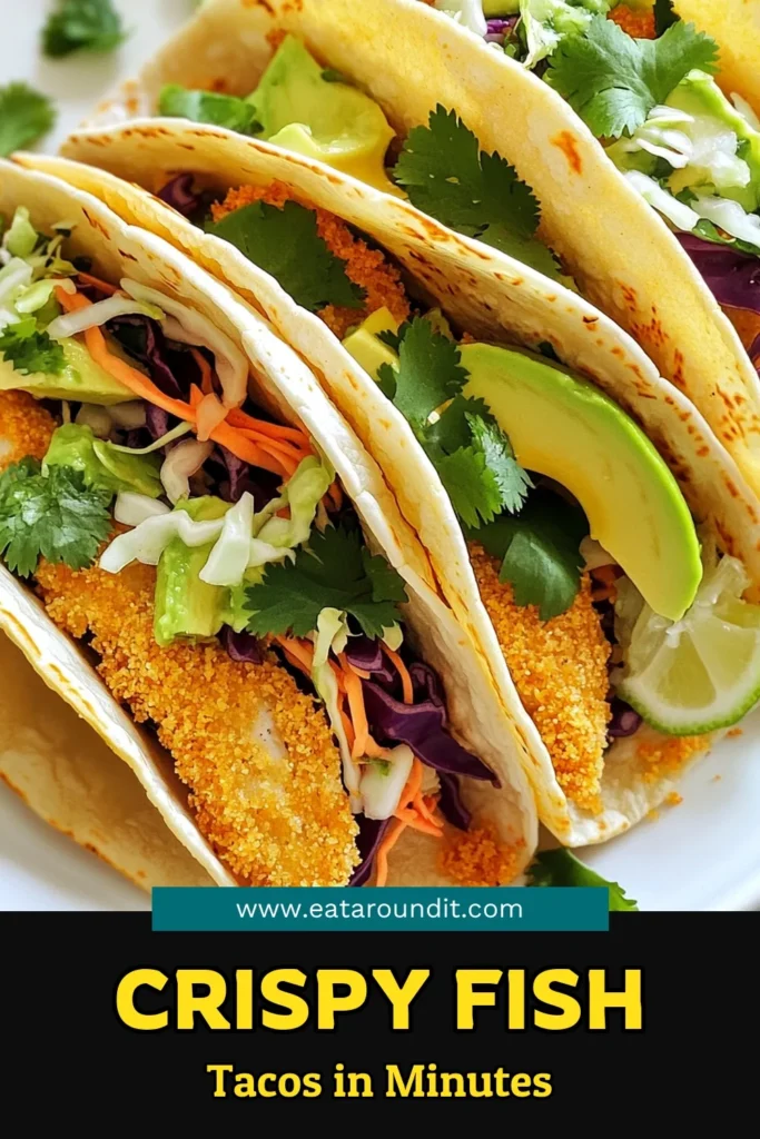 These Air Fryer Crispy Fish Tacos are a game-changer for your weeknight dinners! Featuring perfectly seasoned fish strips coated in crunchy panko, these tacos are easy to make and packed with flavor. Top them with fresh avocado and zesty cabbage, and enjoy a delicious meal in just 25 minutes. Click to explore the full recipe and bring home this tasty twist on tacos today! #AirFryerRecipes #FishTacos #HealthyEating #QuickMeals