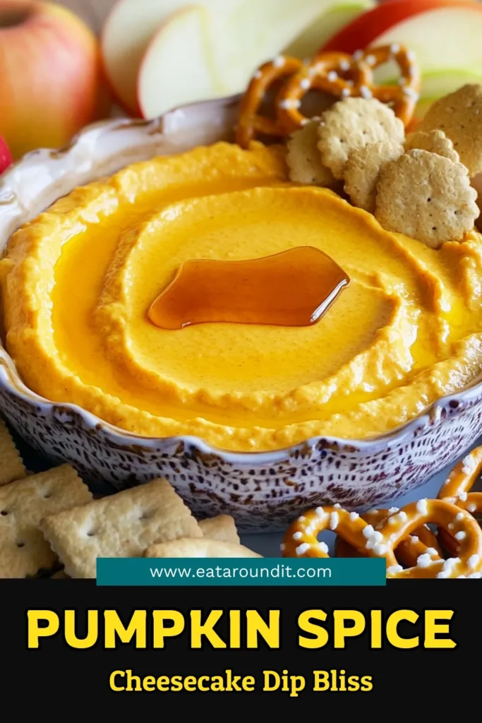 Indulge in the creamy goodness of Pumpkin Spice Cheesecake Dip, the perfect fall treat! This easy recipe combines smooth cream cheese, rich pumpkin puree, and warm spices for a deliciously sweet dip that pairs beautifully with graham crackers, apple slices, or pretzels. Ready in just 45 minutes, it's an ideal snack for gatherings or cozy nights in. Click to discover the full recipe and impress your guests with this festive delight!