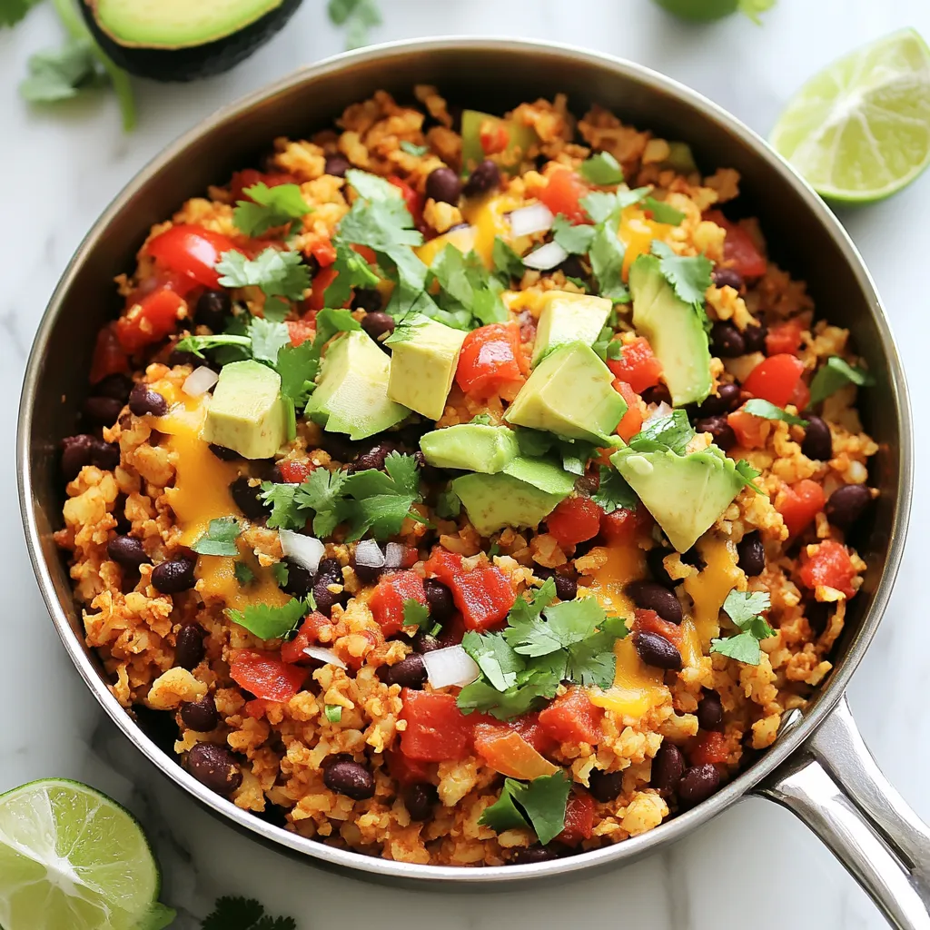 Taco Cauliflower Rice Skillet Flavorful and Easy Meal