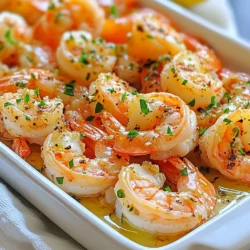 To make this tasty dish, gather these ingredients: - 1 lb large shrimp, peeled and deveined - 4 cloves garlic, finely minced - Zest of 1 lemon - Juice of 1 lemon - 1/4 cup extra virgin olive oil - 1 teaspoon red pepper flakes - Salt and freshly cracked black pepper, to taste - 1 tablespoon fresh parsley, finely chopped When measuring your ingredients, precision helps. Use a kitchen scale for the shrimp if you have one. For garlic, finely mince it to release more flavor. Zesting the lemon is key for that bright taste, so use a microplane or fine grater. For the olive oil, choose a high-quality extra virgin for the best flavor. Adjust red pepper flakes based on how spicy you like your food. If you don't have shrimp, you can use chicken or tofu for a different twist. Instead of red pepper flakes, try paprika for a milder heat. If you lack fresh parsley, dried herbs like oregano or thyme can work in a pinch. Lemon juice can be replaced with lime juice for a fun variation. Always feel free to experiment and make the dish your own! {{ingredient_image_2}} First, set your oven to 400°F (200°C). This heat is perfect for roasting. While it warms up, gather your ingredients. You need: - 1 lb large shrimp, peeled and deveined - 4 cloves garlic, finely minced - Zest of 1 lemon - Juice of 1 lemon - 1/4 cup extra virgin olive oil - 1 teaspoon red pepper flakes (adjust for spice) - Salt and freshly cracked black pepper, to taste - 1 tablespoon fresh parsley, finely chopped (for garnish) Make sure to have a large mixing bowl and a baking sheet ready. In your large mixing bowl, combine the minced garlic, lemon zest, and lemon juice. Add the olive oil, red pepper flakes, a pinch of salt, and black pepper. Whisk these ingredients well. The mix should smell bright and zesty. This marinade gives your shrimp a wonderful flavor. Next, add the shrimp to your marinade. Make sure all the shrimp are coated. Toss them gently in the bowl. Allow the shrimp to marinate for 15-20 minutes. This time lets the flavors soak in. While the shrimp marinate, line your baking sheet with parchment paper. This step makes cleanup easy. Spread the marinated shrimp in a single layer on the sheet. Don’t crowd them; give them space to roast well. Now, place the baking sheet in the hot oven. Roast the shrimp for 8-10 minutes. Watch closely! They are ready when they turn pink and opaque. Overcooking can make them tough, so keep an eye out. Once they're done, take the baking sheet out. Immediately sprinkle the chopped parsley over the shrimp. It adds color and freshness. Serve the shrimp hot, perfect for dinner or as a tasty appetizer. For perfect shrimp, timing is key. Roast them for 8 to 10 minutes. They turn pink and opaque when done. Watch closely; overcooked shrimp can become rubbery. If you’re unsure, cut one open. It should be white and firm but not tough. You can boost flavor with a few tweaks. Try adding fresh herbs like thyme or basil. A splash of white wine can add depth. Want heat? Add more red pepper flakes or a dash of hot sauce. For a twist, mix in some diced tomatoes or olives for a Mediterranean flair. Serve your shrimp on a bright platter. Add lemon wedges for a pop of color and zest. A sprinkle of extra parsley gives a fresh touch. You can also nestle the shrimp on a bed of greens or serve them with crusty bread for dipping. This makes your dish look as good as it tastes! Pro Tips Fresh Shrimp: Always use the freshest shrimp available for the best flavor and texture. Look for shrimp that smell like the sea, not fishy. Marination Time: Don’t skip the marination step! Even a short marination of 15-20 minutes enhances the flavors significantly. Watch the Cooking Time: Shrimp cook quickly—keep an eye on them while roasting. They are perfectly cooked when they turn pink and opaque. Serving Suggestions: Serve with crusty bread or over a bed of rice to soak up the delicious lemon-garlic sauce. {{image_4}} You can boost the taste of lemon garlic roasted shrimp by adding fresh herbs. Basil, thyme, or cilantro work great. Just chop them finely and mix them into your marinade. The herbs will add a nice twist to the dish. They bring fresh aromas that make every bite special. If you love heat, try spicy lemon garlic shrimp. Add more red pepper flakes to your marinade. You can also use fresh chilies for a kick. If you want a smoky flavor, try adding smoked paprika. This will give the shrimp a unique taste. Adjust the spice level to your liking for a personalized dish. For a fun twist, make lemon garlic shrimp skewers. Simply thread the marinated shrimp onto wooden or metal skewers. Make sure to soak wooden skewers in water first to prevent burning. Grill or roast them in the oven for a tasty meal. These skewers are great for parties or picnics. Serve with extra lemon wedges for a zesty touch. To store your leftover Lemon Garlic Roasted Shrimp, first let them cool to room temperature. Place the shrimp in an airtight container. You can keep them in the fridge for up to three days. Make sure to label the container with the date. This helps you remember when you made them. When you are ready to enjoy your shrimp again, reheating them carefully is key. Preheat your oven to 350°F (175°C). Spread the shrimp on a baking sheet. Heat them for about 5-7 minutes. This way, they stay juicy and tender. Microwaving is an option, too. Use a microwave-safe plate and cover the shrimp with a damp paper towel. Heat them for 30 seconds at a time until warm. If you want to keep your Lemon Garlic Roasted Shrimp for longer, freezing is a great choice. Place the cooled shrimp in a single layer on a baking sheet. Freeze them for about an hour. Once firm, transfer the shrimp to a freezer bag. Remove as much air as possible before sealing. These shrimp can last up to three months in the freezer. When you’re ready to enjoy them, thaw overnight in the fridge before reheating. I recommend marinating the shrimp for 15 to 20 minutes. This short time allows the shrimp to soak up the bright lemon and garlic flavors. If you marinate them too long, they might become mushy. The acidity in the lemon juice can change the shrimp’s texture if left too long. Yes, you can use frozen shrimp. Just be sure to thaw them completely first. You can do this by placing them in the fridge overnight or running them under cold water for a quick thaw. Once thawed, peel and devein them if needed. Then, follow the recipe as usual. The flavors will still shine through! Several sides go well with lemon garlic roasted shrimp. Here are a few ideas: - Rice: Simple white rice or a lemon rice dish complements the shrimp nicely. - Salad: A fresh green salad with a light vinaigrette adds a crisp touch. - Vegetables: Roasted or steamed veggies like asparagus or broccoli offer a healthy balance. - Pasta: A light pasta with olive oil or lemon sauce pairs wonderfully. Feel free to mix and match these sides to create a meal that fits your taste! Lemon garlic roasted shrimp is easy and quick to make. We covered the ingredients, steps, tips, and helpful storage advice. You can mix flavors, adjust cooking times, or even try variations like spicy shrimp. Remember to store leftovers properly for later enjoyment. With this recipe, you can impress friends and family at any meal. Enjoy every bite and make it your own!