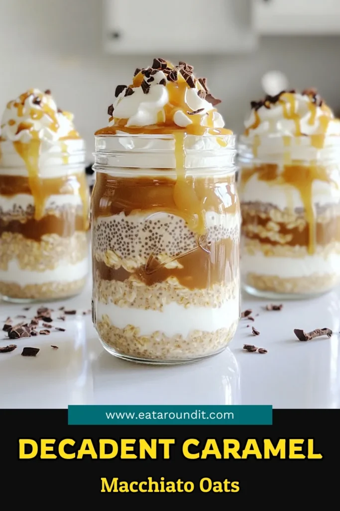 Wake up to a deliciously indulgent breakfast with Caramel Macchiato Overnight Oats! This easy recipe blends creamy oats with coffee, caramel, and a touch of sweetness for a satisfying start to your day. Perfect for meal prep, simply combine the ingredients, refrigerate overnight, and enjoy topped with whipped cream and extra caramel. Click through for the full recipe and elevate your breakfast routine! #OvernightOats #BreakfastIdeas #HealthyEating #MealPrep