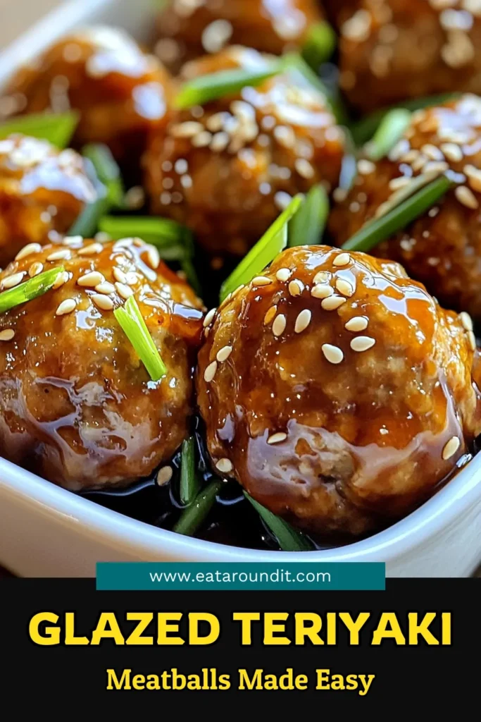 Savor the deliciousness of teriyaki glazed meatballs with this easy recipe! Made from ground chicken or turkey and coated in a sweet and savory teriyaki glaze, these meatballs are perfect for a quick dinner or party appetizer. Follow the simple steps for mouthwatering results every time. Click to explore the full recipe and impress your family with this delightful dish! #TeriyakiMeatballs #DinnerIdeas #EasyRecipes #FoodieFavorites