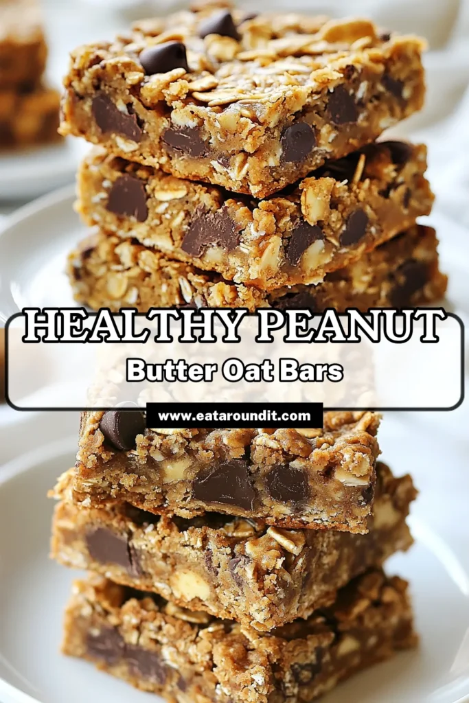 Looking for a delicious and nutritious snack? Try these Peanut Butter Oatmeal Energy Bars! They are perfect for busy days and make healthy snack recipes easy to whip up at home. With no-bake options available, these homemade energy bars can be customized with your favorite add-ins like dark chocolate chips and nuts. Ideal for on-the-go munching! Save this recipe for your next snack attack! #PeanutButterOatmealEnergyBars #HealthySnackRecipes #HomemadeEnergyBars #EasyPeanutButterRecipes