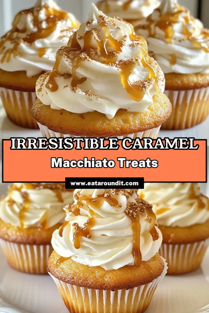 Indulge in these delightful caramel macchiato cupcakes, the perfect treat for coffee lovers! This easy cupcake recipe combines espresso flavor and a creamy caramel sauce topping that elevates every bite. Perfect for any occasion, these coffee-flavored cupcakes will impress your guests and satisfy your sweet cravings. Try this espresso cupcakes recipe today and enjoy a delightful twist on your favorite beverage! Save it for your next baking adventure! #CaramelMacchiato #CoffeeCupcakes #CupcakeRecipe #BakingLove