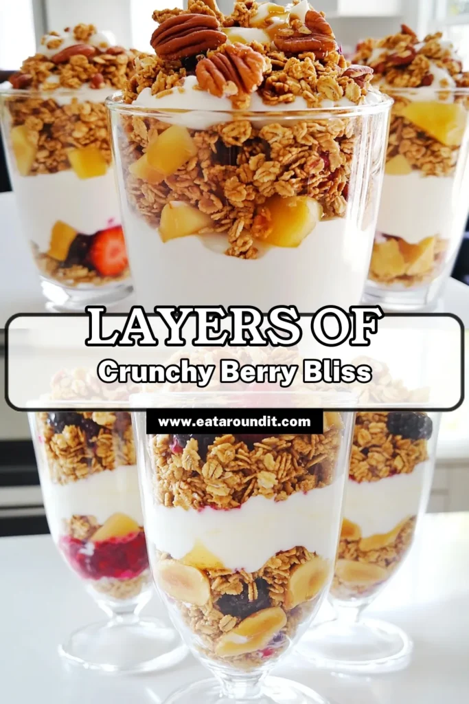 Indulge in the deliciousness of Maple Pecan Granola Parfaits with this easy recipe! Perfect for breakfast or a healthy snack, these parfaits layer creamy Greek yogurt, crunchy homemade granola, and fresh mixed berries for a delightful treat. Discover how simple it is to make this tasty and nutritious dish that your family will love. Click through to explore the full recipe and elevate your breakfast game today! #GranolaParfaits #HealthyBreakfast #YogurtRecipes #MaplePecanDelight