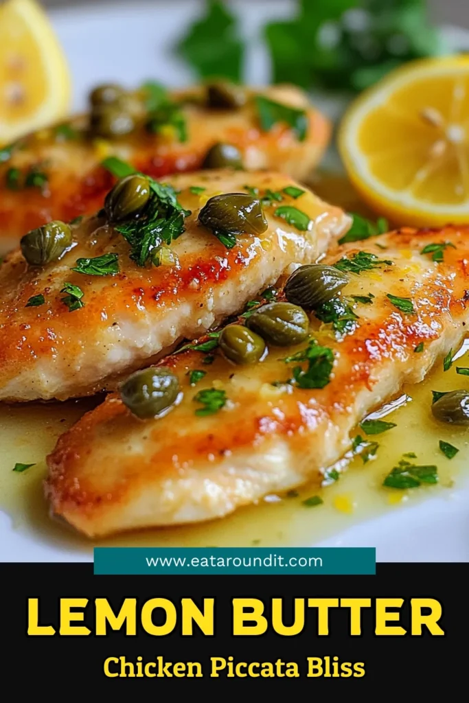 Discover the delightful flavors of Lemon Butter Chicken Piccata with this easy chicken piccata recipe! This quick dinner idea is perfect for busy weeknights, featuring tender chicken infused with zesty lemon, aromatic garlic, and capers for that perfect touch. Impress your family with this capers lemon chicken dish that comes together in just 30 minutes. Save this recipe for your next meal inspiration! #LemonButterChickenPiccata #EasyLemonChickenRecipe #QuickDinnerIdeas #ChickenPiccataRecipe