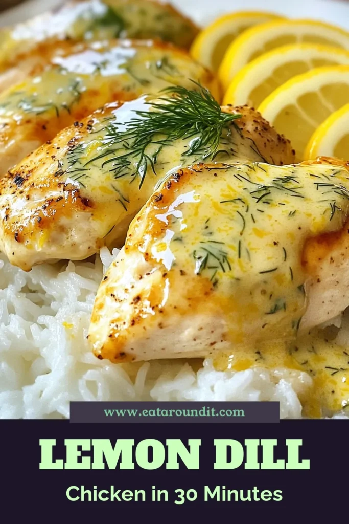 Discover the deliciousness of Creamy Lemon Dill Chicken with this easy creamy chicken dinner recipe! Perfect for busy weeknights, this lemon dill chicken recipe features succulent chicken breasts paired with a rich and tangy chicken with dill sauce. Elevate your meals with this flavorful lemon chicken breast recipe that promises to impress. Save this post and try it tonight! #creamylemondillchicken #easymeals #dinnerideas #chickenrecipes