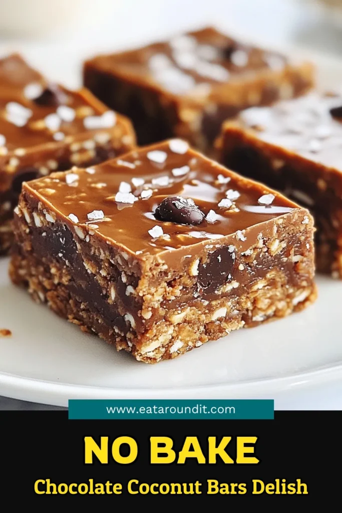 Discover the perfect blend of flavor and nutrition with these Chocolate Coconut Energy Bars! These no-bake energy bars are packed with wholesome ingredients like rolled oats, almond butter, and dark chocolate chips. Enjoy healthy chocolate snacks that are easy to make and great for on-the-go. These coconut energy bars are a fantastic choice for a quick boost. Save this recipe for your next snack craving! #ChocolateEnergyBars #CoconutEnergyBars #HealthySnacks #NoBakeBars