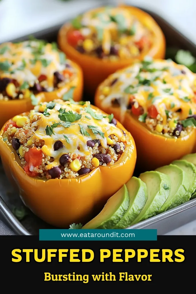 Discover a deliciously simple recipe for Tex-Mex stuffed peppers that’s both healthy and vegetarian! This quinoa stuffed peppers recipe is packed with flavor and nutrition, offering an easy quinoa recipe perfect for any meal. Stuffed bell peppers are a great way to enjoy a filling and satisfying dish. Try this colorful Tex-Mex quinoa stuffed peppers for dinner tonight! Save and share your creations! #TexMexStuffedPeppers #QuinoaStuffedPeppers #HealthyStuffedPeppers #VegetarianRecipes