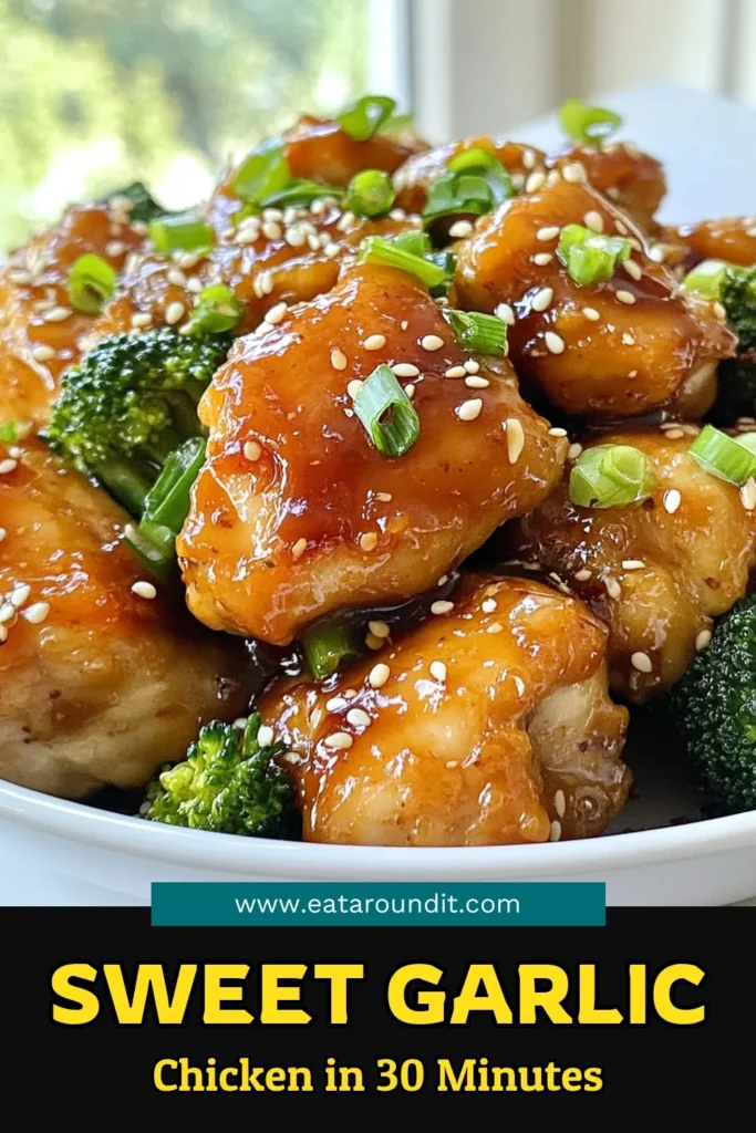 Discover the ultimate Sweet and Savory Chicken Recipe with this Honey Garlic Chicken and Broccoli! This Healthy Honey Garlic Chicken is perfect for an Easy Chicken Dinner, blending tender chicken thighs with vibrant broccoli for a nutritious meal. With a quick marination and simple ingredients, this Broccoli Chicken Stir Fry is both delicious and satisfying. Pin now to try this mouthwatering dish tonight! #HoneyGarlicChicken #HealthyDinner #ChickenRecipes #EasyDinnerIdeas