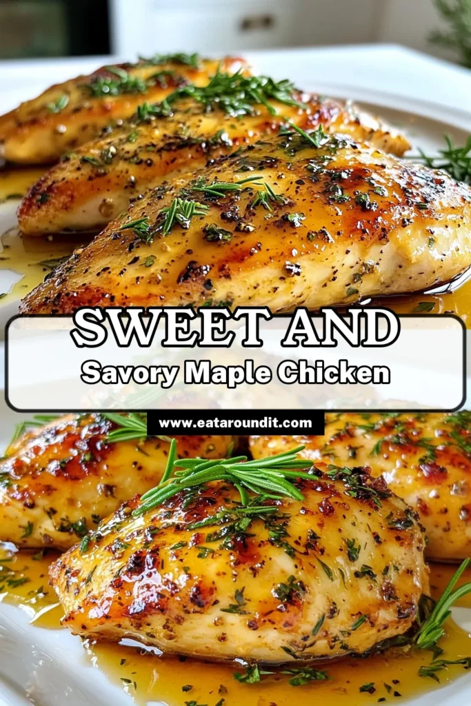 Discover the deliciousness of Maple Dijon Chicken Breasts, an easy chicken breast recipe that’s both flavorful and healthy! This baked chicken is marinated in a delightful mix of maple syrup and Dijon mustard, creating tender, juicy chicken that's bound to impress. Perfect for a quick dinner or meal prep, this Dijon mustard chicken will become a favorite. Try it tonight and elevate your meal! Save this recipe for healthy baked chicken! #MapleDijonChicken #EasyChickenRecipes #HealthyBakedChicken #DijonMustardChicken