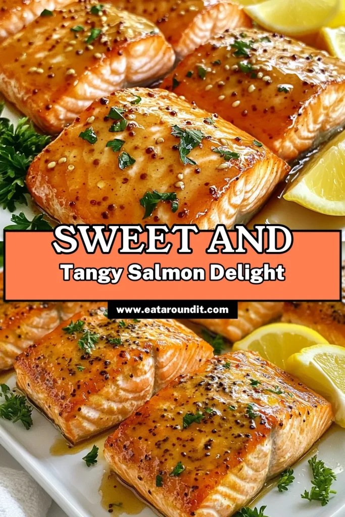 Discover this delicious honey mustard salmon recipe that makes for an easy salmon dinner in just 30 minutes! This baked salmon with honey glaze is not only quick to prepare but also a healthy meal option perfect for any weeknight. Try this Dijon mustard salmon dish for a flavorful twist. Save this recipe for a delightful dining experience! #HoneyMustardSalmon #EasyDinner #HealthyRecipe #SalmonDish