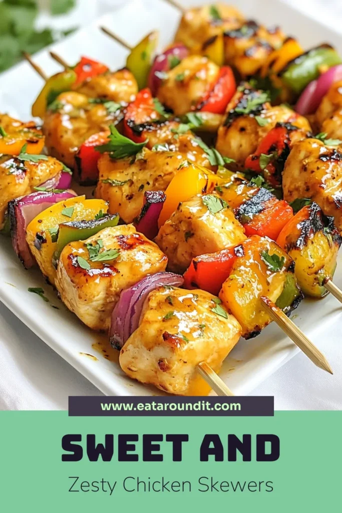 Get ready to elevate your summer grilling with these delicious Honey Lime Chicken Skewers! This easy grilled chicken skewers recipe features a delightful honey garlic chicken skewers marinade, perfectly balanced with fresh lime. Add colorful lime chicken skewers with peppers for a dish that's as vibrant as it is tasty. Perfect for busy weeknights or gatherings! Click to discover the full recipe and make these flavorful skewers today! #ChickenSkewers #Grilling #EasyRecipes #Foodie