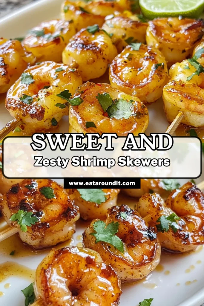 Discover the delight of Honey Lime Shrimp Skewers! This easy shrimp skewers recipe features a flavorful shrimp marinade infused with honey, lime, garlic, cumin, and smoked paprika. Perfect for grilling, these cilantro lime shrimp are a must-try for any seafood lover. Ideal for gatherings or a simple dinner, these skewers are bound to impress! Save this recipe for your next cookout! #HoneyLimeShrimpSkewers #GrilledShrimpRecipes #EasyShrimpSkewers #CilantroLimeShrimp