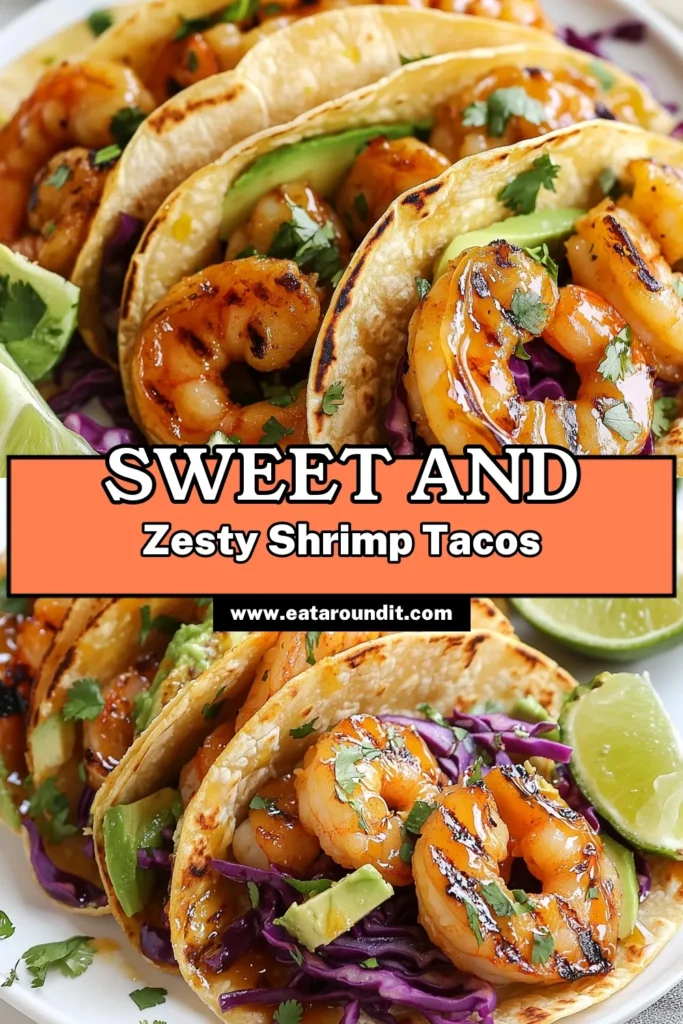 Delight in these flavorful Honey Lime Shrimp Tacos! This easy taco recipe features perfectly grilled shrimp marinated in honey, lime, and spices, wrapped in soft corn tortillas. With avocado and fresh cabbage for crunch, these shrimp tacos are a must-try. Perfect for any weeknight dinner or casual gathering! Save this easy shrimp tacos recipe and impress your family tonight. #HoneyLimeShrimpTacos #ShrimpTacosRecipe #EasyTacoRecipe #GrilledShrimpTacos