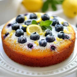 To make this tasty breakfast cake, gather these ingredients: - 2 cups all-purpose flour - 1 cup granulated sugar - 1 teaspoon baking powder - 1/2 teaspoon baking soda - 1/2 teaspoon salt - 1/2 cup unsalted butter, softened to room temperature - 2 large eggs, at room temperature - 1 teaspoon pure vanilla extract - 1 teaspoon fresh lemon zest (from about 1 medium lemon) - 1/2 cup buttermilk, at room temperature - 1 1/2 cups fresh blueberries (or frozen, thawed and drained) - 1 tablespoon freshly squeezed lemon juice - Optional: Powdered sugar for a light dusting If you need to change some ingredients, here are some tips: - Flour: You can use whole wheat flour for a nuttier flavor. - Sugar: Coconut sugar works well for a healthier option. - Butter: Use coconut oil if you want a dairy-free cake. - Buttermilk: Make your own by mixing milk with a splash of vinegar or lemon juice. - Eggs: Use applesauce or flaxseed meal for a vegan version. I love fresh blueberries in this cake for their bright flavor. However, frozen blueberries can work too. If you use frozen, make sure to thaw and drain them. This prevents extra moisture in the batter. Fresh blueberries add a pop of color and taste that really shines in the cake. {{ingredient_image_2}} First, preheat your oven to 350°F (175°C). This step is very important for even baking. Next, grab a 9-inch round cake pan. Grease it well with butter or cooking spray. To make it easier to remove later, line the bottom with parchment paper. In a medium bowl, combine the dry ingredients. You will need 2 cups of all-purpose flour, 1 teaspoon of baking powder, 1/2 teaspoon of baking soda, and 1/2 teaspoon of salt. Use a whisk to mix them well. This helps ensure the leavening agents work properly when baking. In a large bowl, beat together 1/2 cup of softened butter and 1 cup of granulated sugar. Use an electric mixer on medium speed. Mix for about 3-4 minutes until it is light and fluffy. This step gives your cake a nice texture. Add 2 large eggs to the butter-sugar mix. Do this one at a time, mixing well after each. Next, add 1 teaspoon of pure vanilla extract and 1 teaspoon of lemon zest. Mix until everything is well combined. This adds a nice depth of flavor to your cake. Now, it is time to combine everything. Gradually add the reserved dry mix and 1/2 cup of buttermilk to the wet mixture. Start with the dry mix and end with it. Mix gently until just combined. Be careful not to over-mix, as this can make the cake tough. Take 1 1/2 cups of fresh blueberries and gently fold them into the batter. You can also use frozen blueberries if you thaw and drain them first. Use a spatula to mix them in carefully so they don’t break. This step keeps your cake colorful and fruity. Pour the batter into the prepared pan. Smooth the top with a spatula. Bake in the oven for 30-35 minutes. To check if it is done, insert a toothpick into the center. If it comes out clean, your cake is ready. Let it cool in the pan for about 10 minutes. Then transfer it to a wire rack to cool completely before serving. To keep your breakfast cake moist, start with room temperature ingredients. This helps them mix well. Use fresh blueberries if you can. They add moisture and flavor. Don't over-mix the batter. Mix until just combined for the best texture. Adding buttermilk also helps create a soft crumb. A few simple tips can help you avoid mistakes. First, always measure your flour correctly. Too much flour can make the cake dry. Use a kitchen scale if you can. Second, check your oven temperature with a thermometer. Ovens can be off, and that can change baking time. Lastly, don’t skip the cooling step. Let the cake cool before you slice it. This helps it set and stay moist. Serving your cake well can make it extra special. You can add a light dusting of powdered sugar on top. This gives it a nice look. Serve slices with whipped cream or vanilla ice cream. This makes it feel like a treat. You can also add fresh blueberries and a twist of lemon zest on the plate. This adds color and enhances flavor. Enjoy your beautiful cake with family or friends! Pro Tips Use Room Temperature Ingredients: Allow your eggs and buttermilk to come to room temperature before mixing; this helps create a smoother batter and promotes even baking. Fresh vs. Frozen Blueberries: If using frozen blueberries, make sure to thaw and drain them before adding to the batter to prevent excess moisture that can affect the cake's texture. Don't Overmix: When combining the wet and dry ingredients, mix just until combined. Overmixing can lead to a dense cake instead of the desired light and fluffy texture. Check for Doneness: Use a toothpick to check if the cake is done. Insert it into the center; if it comes out clean or with a few moist crumbs, the cake is ready! {{image_4}} You can make this cake even better by adding nuts or other fruits. Walnuts or pecans bring a nice crunch. Just chop them up and fold them into the batter. If you like, add diced apples or ripe peaches too. These fruits add sweetness and moisture. You can mix and match flavors to fit your taste. The cake stays moist and tasty with these add-ins. To make this cake gluten-free, swap out the all-purpose flour. Use a gluten-free flour blend instead. Make sure it has xanthan gum to help with texture. You can also try almond flour or coconut flour. Each choice gives a new flavor and texture. Just remember, baking times may change slightly. Keep an eye on the cake while it bakes. While the cake is great on its own, a glaze can add more flavor. A simple lemon glaze adds a zesty kick. Mix powdered sugar with lemon juice for a sweet topping. You can also try a cream cheese frosting. It’s rich and pairs well with blueberries. Whip up some heavy cream for a light whipped topping too. Each option gives the cake a new twist. To keep your Lemon Blueberry Breakfast Cake fresh, store it in an airtight container. This helps retain moisture and flavor. Place it at room temperature for up to three days. If you want to keep it longer, refrigeration is a good option. Just make sure it’s covered well to prevent it from drying out. Freezing is a great way to save extra cake. Wrap the cooled cake tightly in plastic wrap. Then, place it in a freezer bag or container. This will keep it for about three months. When you're ready to eat it, thaw the cake in the fridge overnight. This ensures it stays moist and tasty. To reheat your cake, preheat your oven to 350°F (175°C). Remove the cake from any wrapping. Place it on a baking sheet. Heat it for about 10-15 minutes. This warms the cake without making it dry. If you like, you can add a light dusting of powdered sugar after reheating. Enjoy your delicious Lemon Blueberry Breakfast Cake warm! Yes, you can use frozen blueberries. Just make sure to thaw and drain them first. This helps keep your cake from getting too wet. Using fresh or frozen blueberries will still give you a tasty cake. To check if your cake is done, insert a toothpick into the center. If it comes out clean, your cake is ready. If it has wet batter on it, bake for a few more minutes. Keep an eye on it to avoid over-baking. Serve the cake warm or at room temperature. You can add a dusting of powdered sugar for a nice touch. A dollop of whipped cream or a scoop of ice cream makes it even better. Fresh blueberries and lemon zest on the side add flavor and color. The cake stays fresh at room temperature for about 2 to 3 days. Make sure to cover it with plastic wrap or store it in an airtight container. This keeps it moist and tasty for longer. Yes, you can make this cake ahead of time. Bake it, let it cool, and then store it in an airtight container. You can also freeze it for up to 3 months. Just thaw it overnight in the fridge when you are ready to enjoy it. This blog post highlights how to craft a delicious lemon blueberry breakfast cake. I walked you through ingredient choices, including tips for fresh and frozen blueberries. You learned step-by-step how to bake the cake perfectly. We also covered best practices for moistness and creative variations to suit your taste. Remember, baking is fun and allows for creativity. Enjoy this tasty cake for breakfast or a snack!