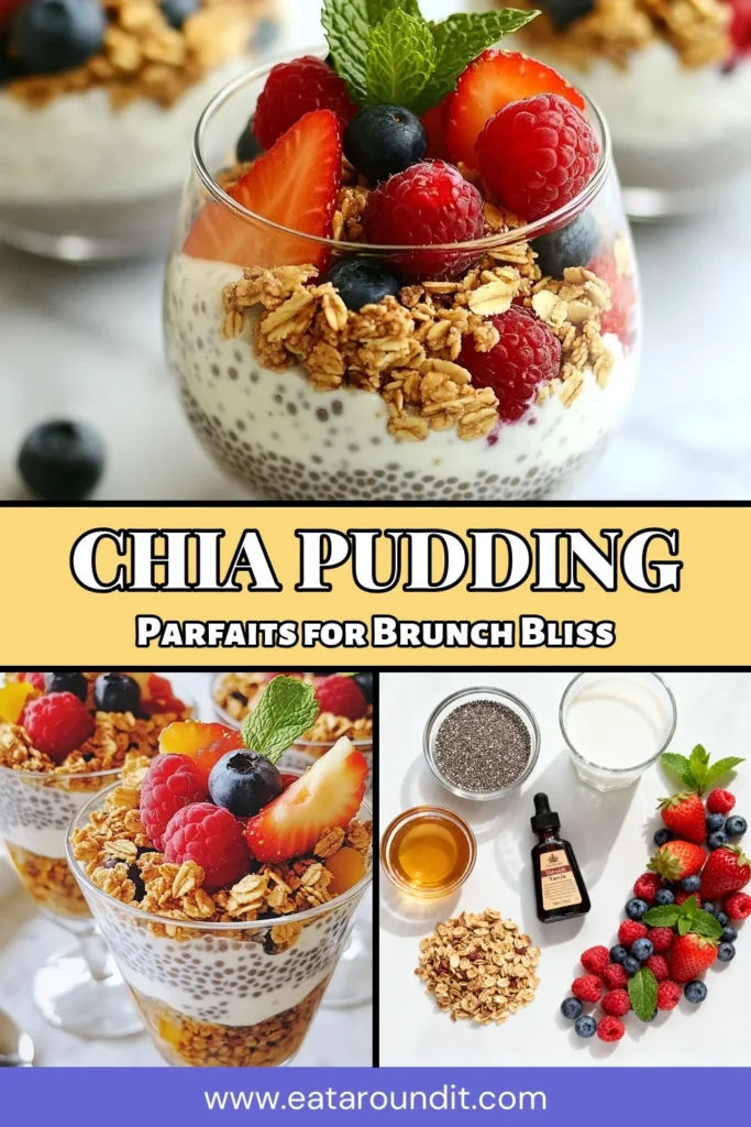 Indulge in these delicious vanilla chia pudding parfaits, a perfect blend of healthy dessert recipes! Made with almond milk chia pudding, these parfaits are layered with crunchy granola and vibrant mixed berries. They’re a delightful way to enjoy a nutritious treat. Perfect for brunch or a sweet snack! Try this easy vanilla chia pudding recipe today and savor the flavor. Don't forget to save this for later! #ChiaPuddingParfaits #HealthyDessertRecipes #AlmondMilkChiaPudding #BerryChiaPuddingParfaits