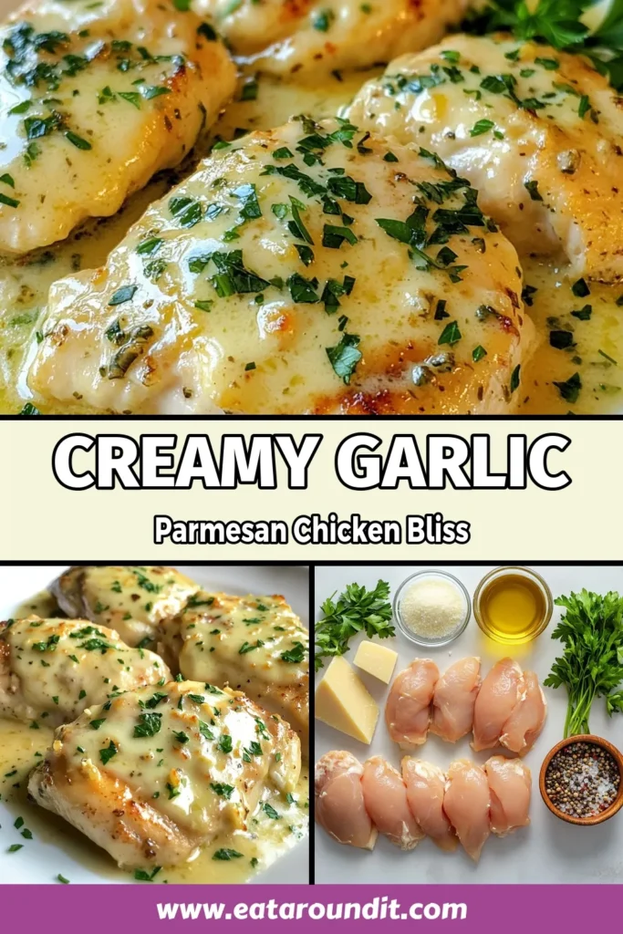 Discover the ultimate slow cooker garlic parmesan chicken that will transform your dinner routine! This savory chicken recipe features tender chicken breasts perfectly cooked in a creamy garlic sauce that's bursting with flavor. It’s an easy chicken dinner option fit for any night of the week! Don't miss out on making this delicious chicken breast slow cooker recipe! Save now for later! #SlowCookerRecipes #ChickenDinner #GarlicParmesanChicken #EasyRecipes