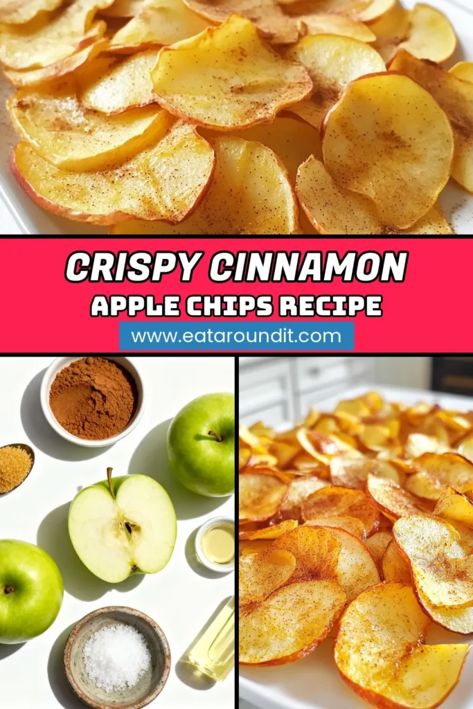 Indulge in a healthy apple snack with these homemade air fryer apple chips! These crispy apple chips are coated in a delightful cinnamon sugar blend, making them the perfect sweet treat. Ready in just 30 minutes, they offer a guilt-free munching experience. Serve them as a snack or dessert that everyone will love. Try this easy recipe for cinnamon sugar apple chips today! #AppleChips #AirFryerRecipes #HealthySnacks #CinnamonSugar