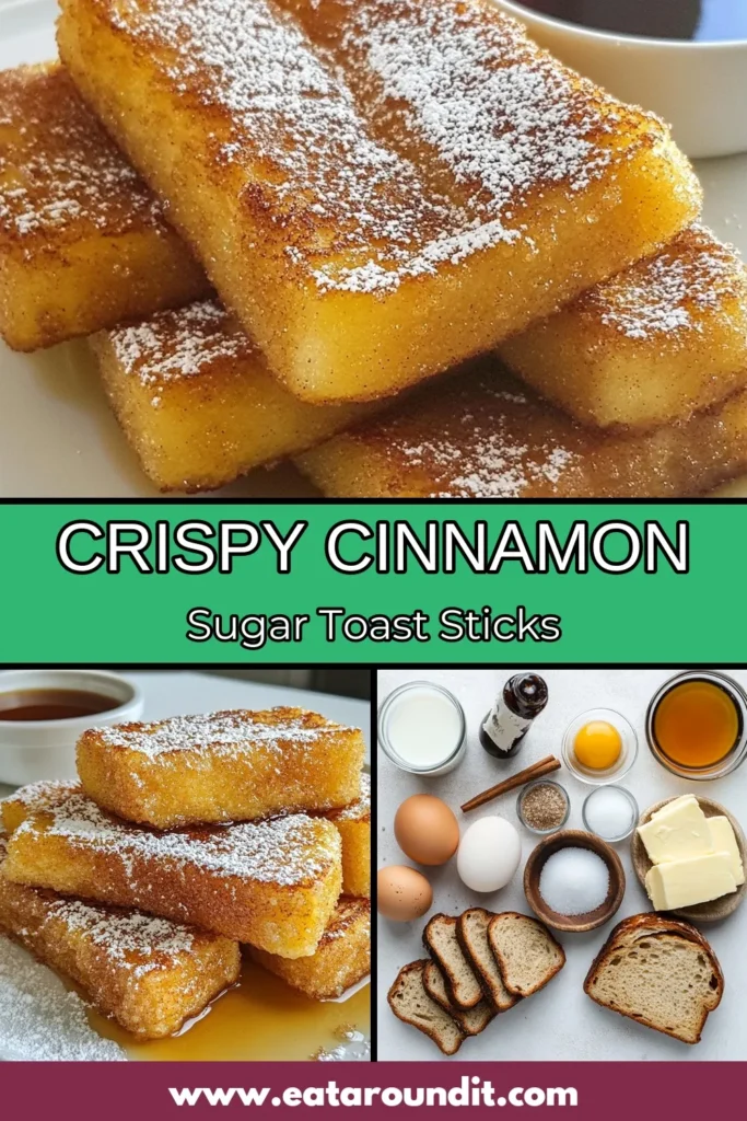 Indulge in the sweetest mornings with these Cinnamon Sugar French Toast Sticks! This easy breakfast recipe transforms thick brioche bread into delicious homemade French toast sticks that kids and adults will love. Dipped in a delightful maple syrup dipping sauce, they're perfect for brunch or a quick treat. Get your family smiling with this simple recipe today! Save for later! #FrenchToast #BreakfastIdeas #EasyRecipes #Brunch
