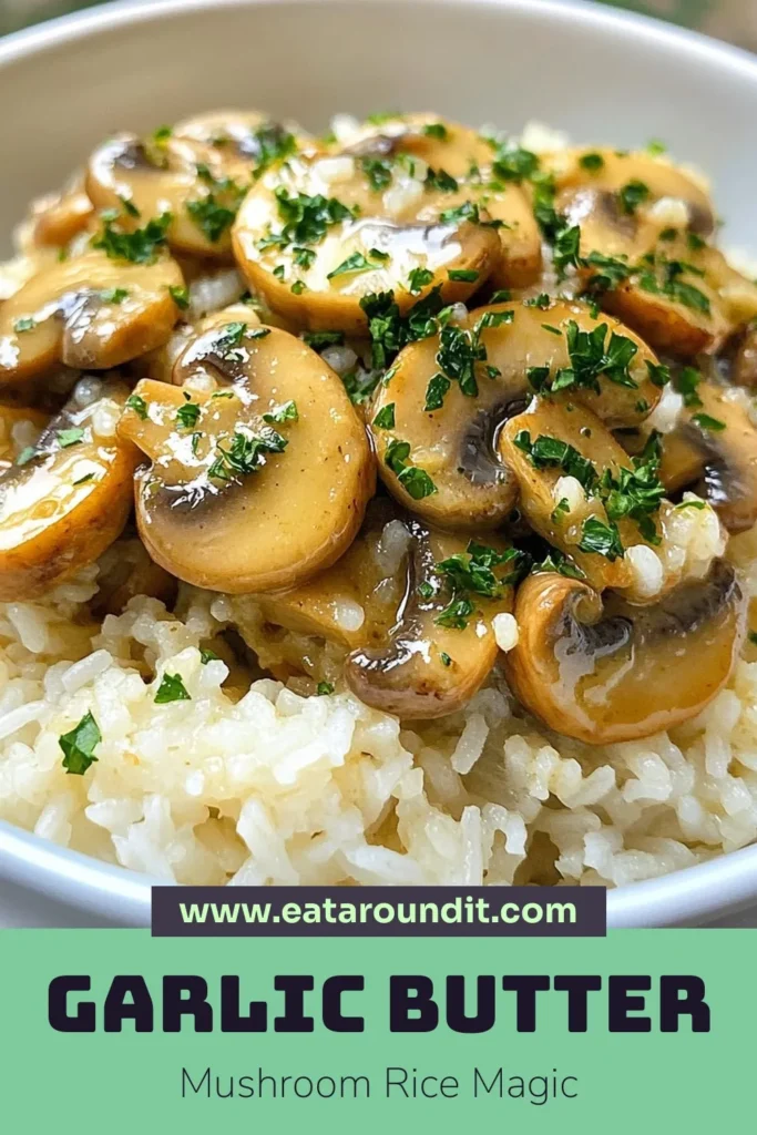 Discover the ultimate comfort food with this Garlic Butter Mushroom Rice recipe! This easy mushroom rice recipe is perfect for veggie lovers, featuring fluffy jasmine rice infused with savory garlic and buttery mushrooms. It's a quick and satisfying dish ideal for any weeknight dinner. Elevate your meals with this vegetarian garlic rice today! Click to save this must-try recipe! #MushroomRice #VegetarianRecipes #ComfortFood #EasyDinners