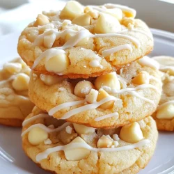 - 1 cup unsalted butter - 3/4 cup packed brown sugar - 3/4 cup granulated sugar - 2 large eggs - 1 teaspoon pure vanilla extract - 1/2 teaspoon coconut extract (optional) - 2 1/2 cups all-purpose flour - 1 teaspoon baking soda - 1/2 teaspoon salt - 1 cup white chocolate chips - 1 cup macadamia nuts The ingredients for macadamia white chocolate cookies are key to their great taste. Start with unsalted butter. It helps control the salt levels. Use room temperature butter for easy mixing. Brown sugar adds moisture and rich flavor. Granulated sugar gives sweetness and crunch. Next, you need two large eggs. They bind the dough and add texture. Pure vanilla extract gives warmth. Coconut extract is optional but adds a fun twist. For the dry mix, all-purpose flour is essential. It gives structure to the cookie. Baking soda helps them rise. Salt balances the sweetness. Now for the fun part: the mix-ins. White chocolate chips are creamy and sweet. Macadamia nuts add crunch and a nutty flavor. Be sure to chop the nuts roughly for great texture. If you want to swap ingredients, here are some ideas. Instead of unsalted butter, use coconut oil or vegan butter. This change works well for dairy-free diets. For sugar, coconut sugar or maple syrup can be good swaps. Just adjust the amounts. If you need an egg replacement, use flax eggs or applesauce. Each option will change the texture slightly but will keep the cookies tasty. When choosing chocolate chips, go for high-quality brands like Guittard or Ghirardelli. Their taste is richer and creamier. For macadamia nuts, look for fresh, whole nuts without any dark spots. Freshness matters in flavor. Make sure your ingredients are at room temperature. This helps them blend better. It also prevents lumps in your dough, giving you smooth, tasty cookies. {{ingredient_image_2}} First, preheat your oven to 350°F (180°C). This step is key to getting your cookies nice and golden. While the oven heats, prepare your baking sheets. Line them with parchment paper. This will help prevent the cookies from sticking. Next, grab a large bowl. Add in 1 cup of softened butter, 3/4 cup of brown sugar, and 3/4 cup of granulated sugar. Use an electric mixer on medium speed. Mix until the mixture is light and fluffy. This should take about 3-5 minutes. Now, add 2 large eggs, one at a time. Mix well after each egg. Then, add 1 teaspoon of pure vanilla extract and, if you want, 1/2 teaspoon of coconut extract. Blend until everything is well combined. In another bowl, whisk together 2 1/2 cups of flour, 1 teaspoon of baking soda, and 1/2 teaspoon of salt. Make sure the dry ingredients are well mixed. Gradually add this dry mix to your wet ingredients. Mix gently until no flour streaks remain. It’s okay if there are a few lumps. Now, fold in 1 cup of white chocolate chips and 1 cup of chopped macadamia nuts. Use a spatula to ensure they are evenly mixed in the dough. Next, use a cookie scoop or two spoons. Drop rounded tablespoons of dough onto the baking sheets, spacing them about 2 inches apart. Bake your cookies in the preheated oven for 10-12 minutes. Look for edges that are golden brown. The centers may seem soft, but they will firm up while cooling. After baking, let the cookies sit on the sheets for about 5 minutes. Then, move them to a wire rack to cool completely. To get perfect macadamia white chocolate cookies, avoid overmixing your dough. When you mix too much, the cookies can become tough. Mix just until you don’t see any flour. You want a few lumps; they are fine. Next, check for doneness by looking at the edges. They should turn a lovely golden brown. The centers might look soft, but that is okay. They will firm up as they cool. To add a coconut flavor, use coconut extract. Just half a teaspoon can give a nice tropical twist. If you want more, try adding shredded coconut. It will add both taste and texture. You can also switch up the mix-ins. Try using dried fruits like cranberries or apricots. Different nuts like pecans or walnuts work well too. Be creative with your flavors! When serving, stack your cookies on a pretty cake stand. It makes for a lovely display. For a special touch, sprinkle some chopped macadamia nuts on top. A drizzle of melted white chocolate will impress your guests. Pair these cookies with coffee or tea for a perfect snack. The rich flavors of the cookie go well with warm drinks. Enjoy your treats with friends and family! Pro Tips Chill the Dough: For thicker cookies, refrigerate the dough for at least 30 minutes before baking. This helps the cookies maintain their shape and enhances the flavors. Use Fresh Ingredients: Ensure your baking soda is fresh for the best rise. Stale ingredients can lead to flat cookies. Mixing Technique: Avoid overmixing the dough after adding the flour. This can lead to tough cookies instead of soft and chewy ones. Storage Tips: Store cookies in an airtight container at room temperature for up to a week. For longer storage, freeze them in a single layer and then transfer to a freezer-safe bag. {{image_4}} You can make these cookies even more fun! Try adding dried fruits like cranberries or cherries. They add a nice chewiness. You can also mix in other nuts, like walnuts or pecans, for extra crunch. If you want a twist, switch to dark chocolate chips. This change gives the cookies a rich flavor. You can find many options for chocolate, so choose what you love. Want to make these cookies a bit healthier? Start by reducing the sugar. You can cut the amount in half. This change still keeps the cookies sweet. Another option is to use whole wheat flour instead of all-purpose flour. This swap adds more fiber and nutrients. The cookies will still taste great, just a little different. You can change the cookies for the seasons! In the fall, add pumpkin spice for a cozy flavor. For winter holidays, mix in peppermint chips or nuts like pecans. You can also customize the cookies for special occasions. Try using colored sprinkles for birthdays or holidays. This makes the cookies even more festive and fun! To keep your cookies fresh, store them at room temperature. Place them in an airtight container. This helps to keep them soft and chewy. If you don’t have an airtight container, use a zip-top bag. Just make sure to remove as much air as possible. Layering parchment paper between cookies can help prevent sticking. You can freeze both raw dough and baked cookies. To freeze raw dough, scoop portions onto a baking sheet and freeze until solid. Then, transfer the dough balls to a zip-top bag. Make sure to label them with the date. For baked cookies, let them cool completely, then place them in an airtight container or a freezer bag. They can last up to three months in the freezer. Fresh cookies typically last about a week at room temperature. To check if they’re fresh, look for softness and a pleasant smell. Signs that cookies have gone stale include a dry texture or a hard bite. If you notice these, it’s best to enjoy them right away or freeze them to keep them from going bad. Macadamia white chocolate cookies last about one week at room temperature. Store them in an airtight container. This keeps them soft and fresh. You can also freeze them for up to three months. To eat, just thaw and enjoy! Yes, you can use other nuts! Almonds, walnuts, or pecans work well. Just chop them roughly like the macadamia nuts. Each nut gives a different flavor and crunch. Experiment to find your favorite! To keep cookies soft, store them with a slice of bread. The bread adds moisture to the cookies. You can also underbake them slightly. This keeps the centers soft and chewy. To adjust the recipe, simply divide or multiply the ingredients. For a smaller batch, cut the recipe in half. For a larger batch, double the amounts. Use simple math to keep the same ratios. Yes, you can make gluten-free cookies! Use a gluten-free all-purpose flour blend. Make sure it has a binding agent, like xanthan gum. This helps the cookies hold their shape and taste great. In this blog post, I covered how to make macadamia white chocolate cookies. From gathering your ingredients to baking the perfect cookie, each step is easy to follow. You can even swap ingredients for your taste. Remember to keep your dough cool for the best results. With these tips, your cookies will shine! Enjoy sharing them with friends or savoring them alone. Happy baking!