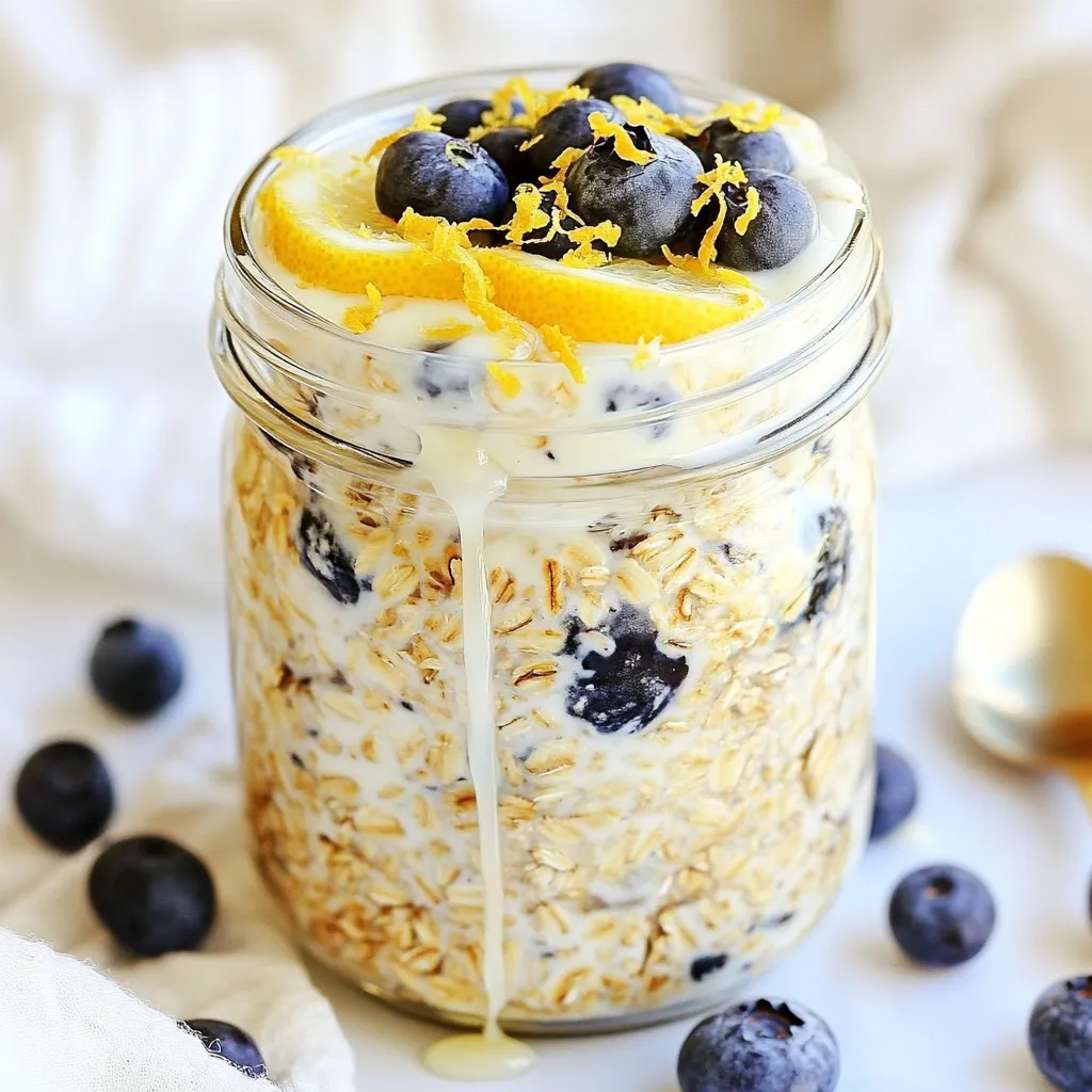 Lemon Blueberry Overnight Oats Fresh and Healthy Start