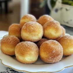To make the best cinnamon sugar donut holes, gather these key ingredients: - 1 cup all-purpose flour - 1/2 cup granulated sugar (plus extra for coating) - 2 teaspoons baking powder - 1/2 teaspoon salt - 1/2 teaspoon ground cinnamon - 1/4 teaspoon nutmeg - 1/2 cup milk - 1 large egg - 2 tablespoons melted butter - Oil for frying These ingredients create a soft and sweet base for your donut holes. You can add a twist to your donut holes with some optional ingredients: - Vanilla extract (1 teaspoon) for extra flavor - Chocolate chips (1/2 cup) for a sweet surprise - Orange zest (1 teaspoon) for a citrusy touch - Nutmeg or cardamom (1/4 teaspoon) for warmth These variations can change the taste and make your donut holes unique. To prepare these delicious treats, you will need a few basic tools: - Large mixing bowl for dry ingredients - Medium bowl for wet ingredients - Slotted spoon for frying - Deep fryer or heavy-bottomed pan for frying - Cookie scoop or tablespoon for portioning batter - Paper towels for draining excess oil Having the right tools helps make the process smooth and easy. {{ingredient_image_2}} First, grab a large mixing bowl. Add 1 cup of all-purpose flour. Next, mix in 1/2 cup of granulated sugar, 2 teaspoons of baking powder, 1/2 teaspoon of salt, 1/2 teaspoon of ground cinnamon, and 1/4 teaspoon of nutmeg. Whisk these dry ingredients together until they blend well. This mix gives your donut holes a great flavor base. In another medium bowl, pour in 1/2 cup of milk. Crack in 1 large egg and add 2 tablespoons of melted butter. Whisk these together until the mixture is smooth. This step is key to making your donut holes soft and tender. Now, slowly add the wet mix to the dry ingredients. Stir gently until just combined. Don't worry if the batter looks a bit lumpy; that’s okay! It helps keep the donut holes light. Set this bowl aside while you prepare the frying oil. Heat oil in a deep fryer or a heavy pan to 350°F (175°C). Make sure there’s enough oil for the donut holes to float. Using a small cookie scoop, take about 1 tablespoon of batter. Carefully drop it into the hot oil. Fry in batches to avoid crowding. Cook each side for 2-3 minutes or until they are golden brown and puffed. Once fried, use a slotted spoon to lift the donut holes out of the oil. Place them on a paper towel-lined plate to drain excess oil. In a medium bowl, mix 1/2 cup of granulated sugar with 1 tablespoon of ground cinnamon. While the donut holes are still warm, roll them in this cinnamon sugar mixture. Make sure they are fully coated and glistening. Enjoy the sweet, warm goodness! To make soft and fluffy donut holes, avoid overmixing the batter. Mix until just combined. A little lumpiness is okay. This keeps the donut holes light. You can also use room temperature milk and egg for a smoother mix. The warmth helps the batter come together nicely. Heat your oil to 350°F (175°C) for the best frying. If the oil is too hot, the outside cooks fast, while the inside stays raw. If it's too cool, the donut holes absorb too much oil. Fry in small batches to keep the oil temperature steady. Use a slotted spoon to turn them gently. This helps them cook evenly. Serve your donut holes warm for the best taste. You can stack them in a rustic basket lined with parchment paper. A light dusting of extra cinnamon sugar on top adds a nice touch. For a fun twist, serve them with a sweet dip like chocolate or vanilla glaze. Pro Tips Perfect Temperature: Ensure your oil is at 350°F (175°C) for optimal frying. If the oil is too cool, the donut holes will absorb excess oil; if too hot, they will cook too quickly on the outside while remaining raw inside. Donut Hole Size: Use a cookie scoop for consistent sizing. This helps ensure even cooking and uniform appearance, making your donut holes more appealing. Coating While Warm: Roll the donut holes in cinnamon sugar as soon as they come out of the oil. This allows the sugar to adhere better and creates a deliciously sweet crust. Storage Tips: If you have leftovers, store them in an airtight container at room temperature for up to two days. Reheat briefly in the oven for a fresh taste. {{image_4}} You can change up the cinnamon sugar by adding fun flavors. Here are a few ideas: - Vanilla: Mix in 1 teaspoon of vanilla extract for a sweet twist. - Chocolate: Add 2 tablespoons of cocoa powder to the sugar. - Pumpkin Spice: Blend in 1 teaspoon of pumpkin spice for a fall favorite. Each of these variations gives your donut holes a unique taste that excites your palate. Add-ins can make your donut holes even more special. Consider these options: - Chocolate Chips: Fold in 1/2 cup of mini chocolate chips for a rich treat. - Nuts: Add 1/4 cup of finely chopped nuts for a crunchy texture. - Dried Fruit: Toss in 1/4 cup of dried fruit like raisins or cranberries for sweetness. These add-ins will elevate the flavor and make each bite more enjoyable. If you want a lighter version, try baking instead of frying. Here’s how: - Preheat your oven to 350°F (175°C). - Use a muffin tin and spray it with cooking oil. - Fill each cup with the batter about halfway. - Bake for 10-12 minutes, or until golden. Baked donut holes are still tasty, and this method cuts down on oil and fat. You can enjoy a delicious treat with less guilt! To keep your leftover donut holes fresh, store them in an airtight container. This helps maintain their softness. You can leave them at room temperature for up to two days. If you have more than you can eat, refrigeration is an option. Just know that cold air can make them a bit dry. When you're ready to enjoy your donut holes again, reheating is key. The microwave is quick, but it may make them chewy. Instead, try using an oven. Preheat it to 350°F (175°C). Place the donut holes on a baking sheet for about 5-7 minutes. This keeps them warm and brings back their soft texture. For longer storage, freezing works well. Place the cooled donut holes in a freezer-safe bag. Remove as much air as you can to prevent freezer burn. They can last up to three months in the freezer. When you want some, just thaw them in the fridge, then reheat as mentioned above. This way, you can enjoy these sweet treats anytime! Yes, you can use whole wheat flour. It adds a nutty flavor and more fiber. The donut holes may be denser than those made with all-purpose flour. To keep them light, try mixing half whole wheat and half all-purpose flour. This mix helps with texture. The best oils for frying are canola or vegetable oil. They have high smoke points, which means they can handle the heat. Peanut oil is also great if you want a richer flavor. Avoid oils with strong tastes, as they can overpower the donuts. To make gluten-free donut holes, use a gluten-free flour blend. Look for blends that contain xantham gum. This ingredient helps with texture, making the donut holes soft. Always check labels to ensure all other ingredients are gluten-free as well. To ensure even cooking, heat the oil to the right temperature, about 350°F. Use a thermometer for accuracy. Fry in small batches to avoid crowding. If too many donut holes are in the oil, the temperature drops, leading to uneven cooking. Keep an eye on them, flipping as needed. In this post, we explored how to make delicious donut holes. We covered every step, from preparing ingredients to frying and coating them in cinnamon sugar. You learned key tips for texture, frying, and even serving ideas. Plus, we shared fun variations, storage options, and answered common questions. Enjoying fresh donut holes at home is easy and fun. With practice, you will nail it every time! Now, it’s your turn to create these tasty treats and share them with friends and family.