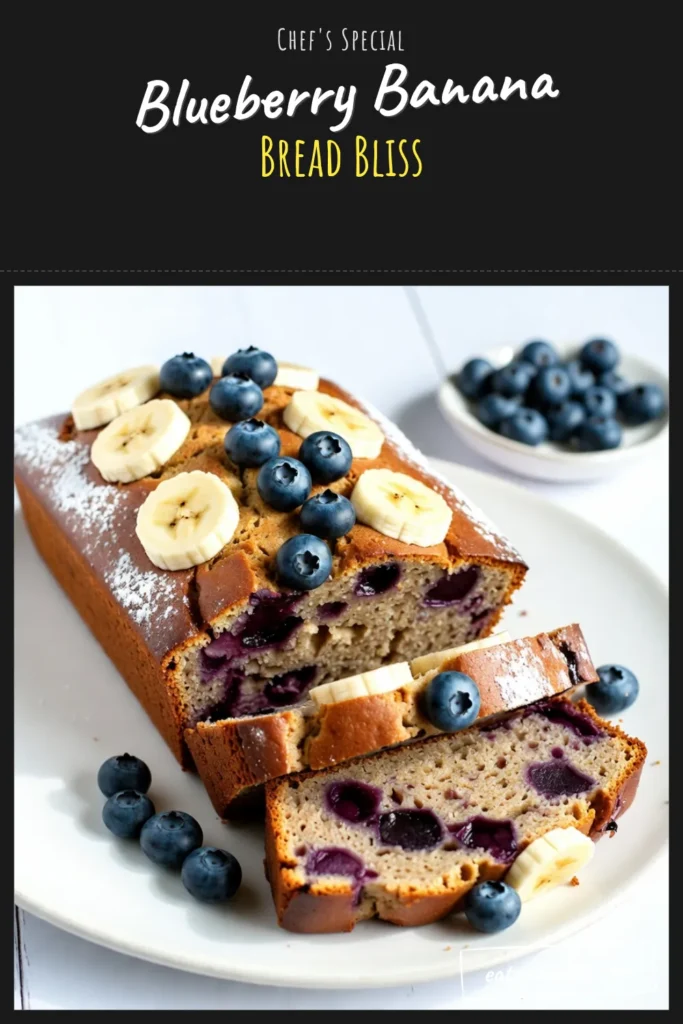 Indulge in this delicious blueberry banana bread recipe that's sure to become a favorite. This moist banana bread with blueberries is not only flavorful but also easy to make, perfect for any skill level. Enjoy a healthy banana bread recipe that feels indulgent! Try this homemade blueberry banana bread for breakfast or a snack. Save this easy banana blueberry loaf recipe for your next baking adventure! #BananaBread #Blueberries #HealthyRecipes #BakingJoy