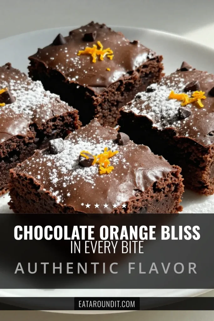 Indulge in these delicious Chocolate Orange Brownies, the perfect blend of rich dark chocolate and zesty orange for an unforgettable dessert experience. This easy brownie recipe features the delightful flavor of orange zest, making it an indulgent brownie dessert everyone will love. Bake these dark chocolate brownies for your next gathering and wow your guests! Save this recipe for a sweet treat! #ChocolateOrangeBrownies #EasyBrownieRecipe #IndulgentDessert #DarkChocolateBrownies