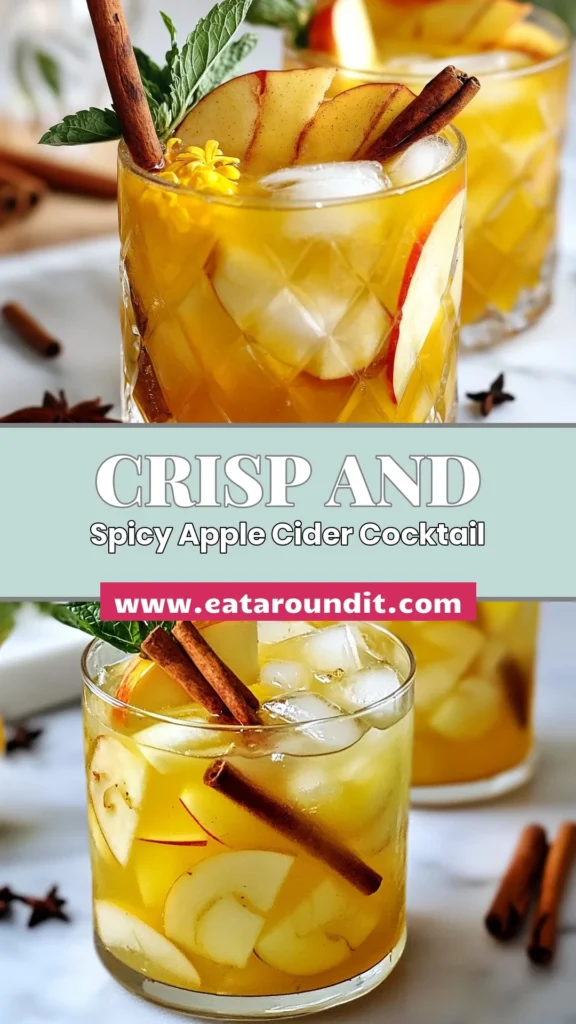 Savor the season with this delicious Apple Cider Bourbon Smash, the ultimate Fall Cocktail Recipe! This refreshing apple cider drink combines freshly pressed apple cider, a hint of lemon, and warming spices for a perfect bourbon cocktail with apple cider. Easy to make, it's ideal for gatherings or cozy evenings. Don't miss out—try this cinnamon apple cocktail today and elevate your autumn celebrations! #FallCocktailRecipes #AppleCiderBourbonSmash #RefreshingAppleCiderDrinks #BourbonCocktailWithAppleCider