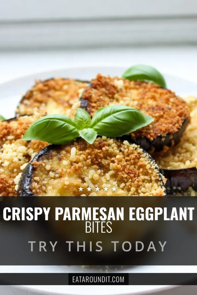 Discover the perfect vegetarian eggplant dish with this Parmesan crusted eggplant recipe! Enjoy a crunchy eggplant that’s baked to golden perfection using panko breadcrumbs for extra crunch. This easy-to-follow recipe makes for a delightful appetizer or side dish. Perfect for any day of the week! Save this baked eggplant recipe to impress your guests with a healthy yet indulgent option. #ParmesanCrustedEggplant #BakedEggplantRecipes #CrunchyEggplant #PankoBreadcrumbEggplant